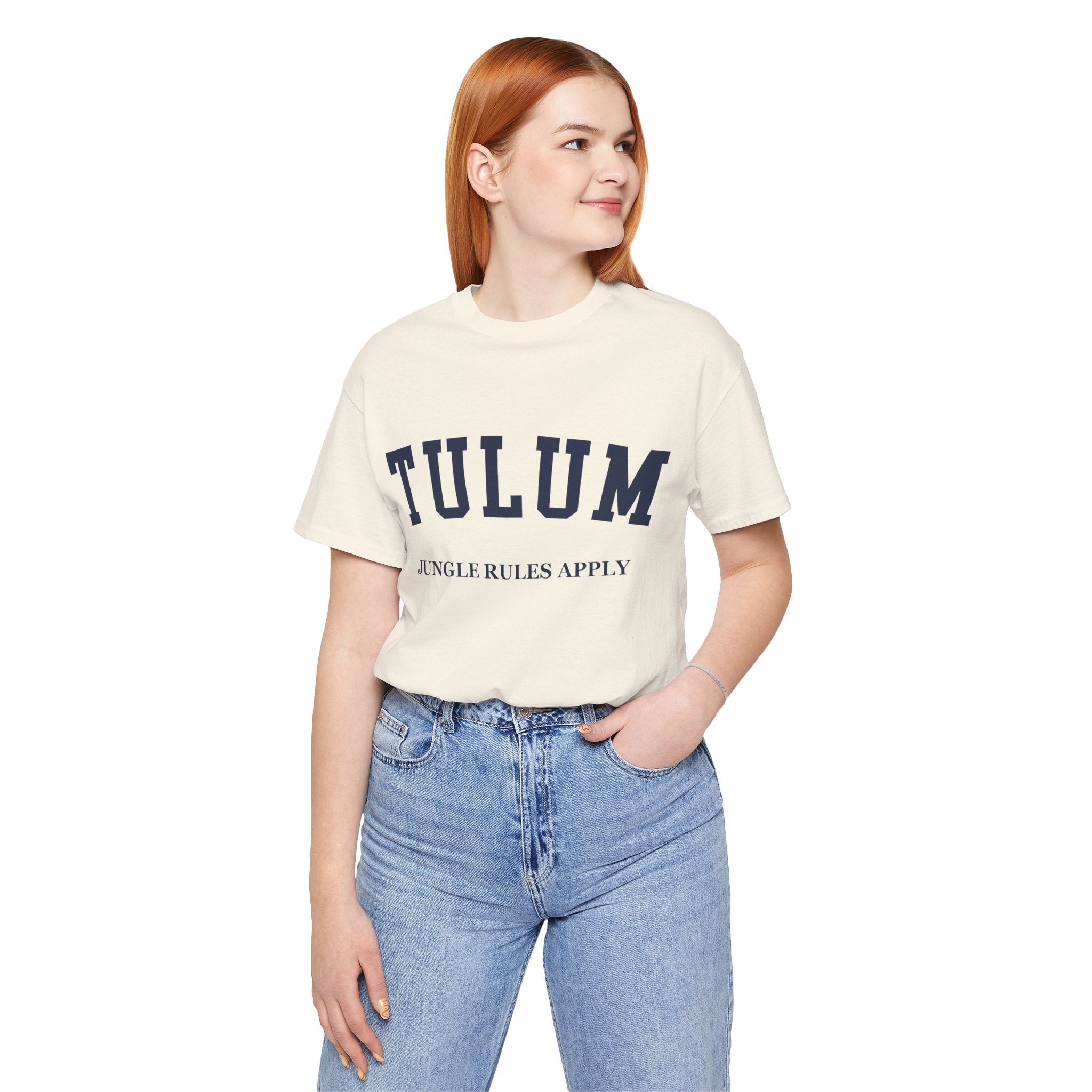 Tulum Collegiate — 100% Cotton Premium Unisex T-Shirt | BY CHARLES