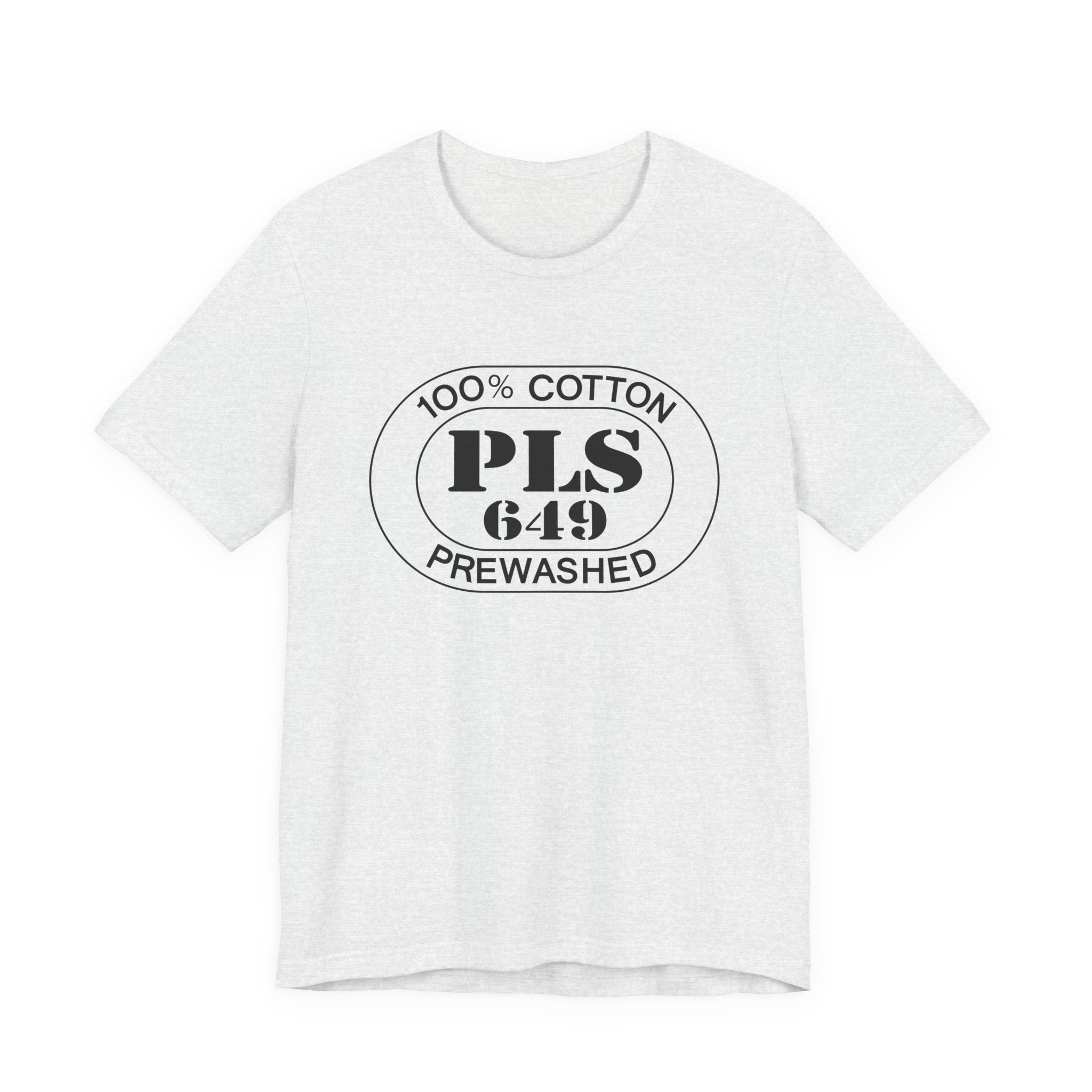 Turks & Caicos Airport Oval tee in ash, front view