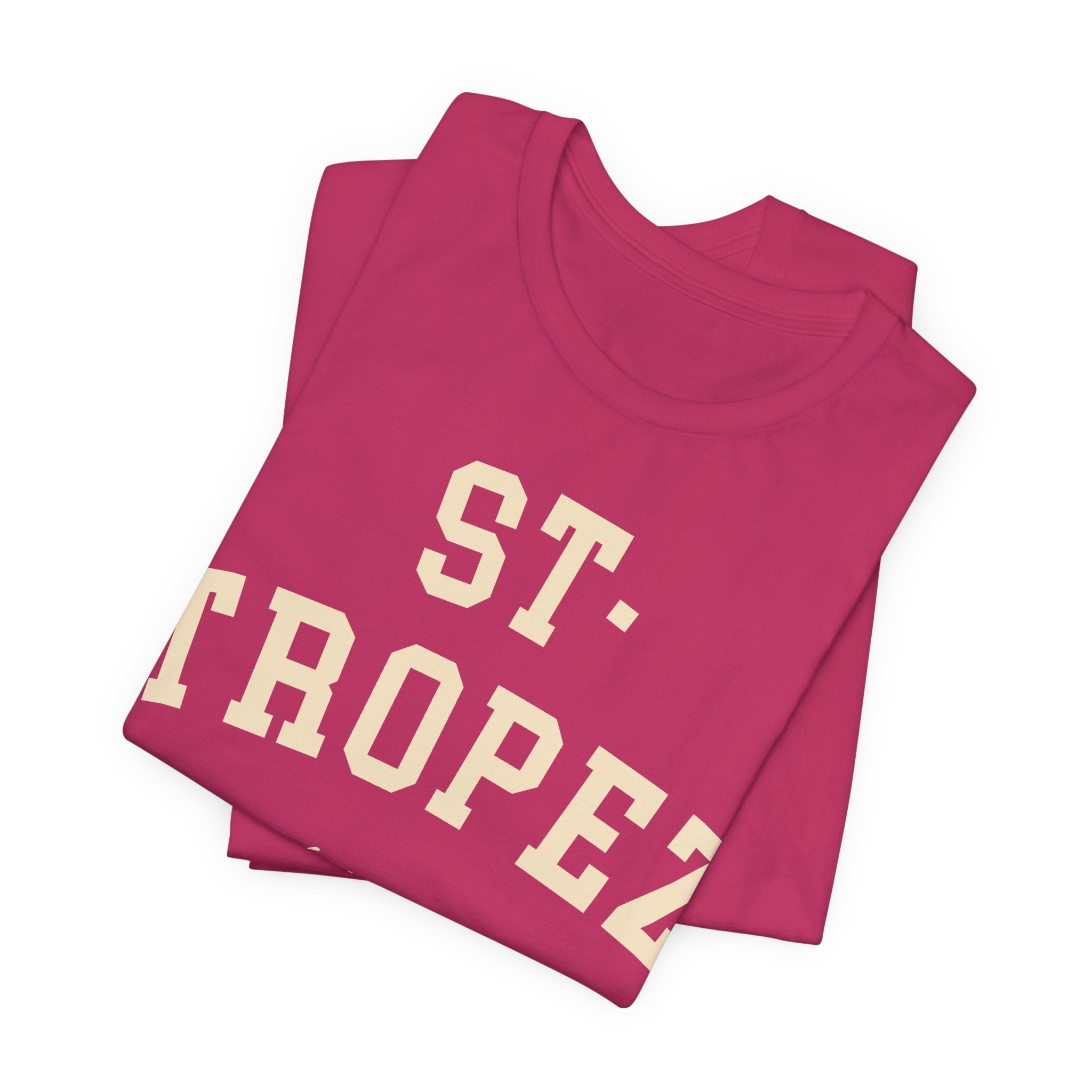 St. Tropez Collegiate — 100% Cotton Premium Unisex T-Shirt | BY CHARLES