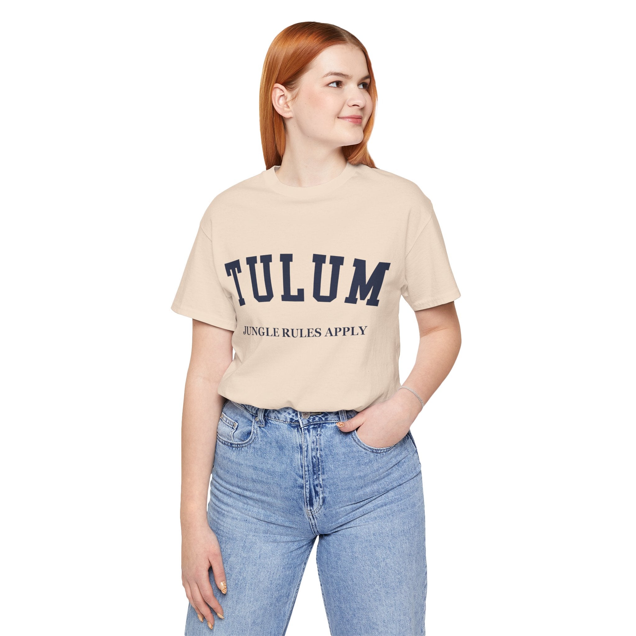 Tulum Collegiate — 100% Cotton Premium Unisex T-Shirt | BY CHARLES
