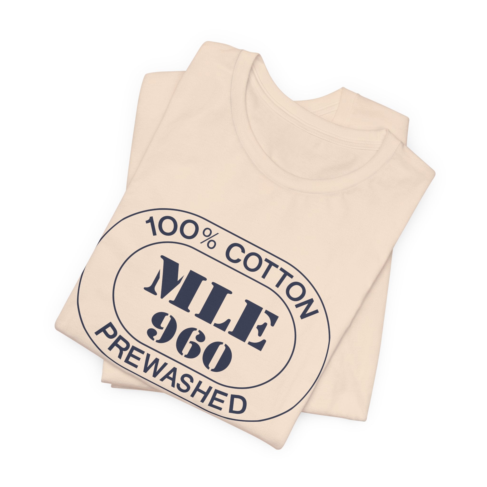 Maldives Airport Oval tee in soft cream, alternate view