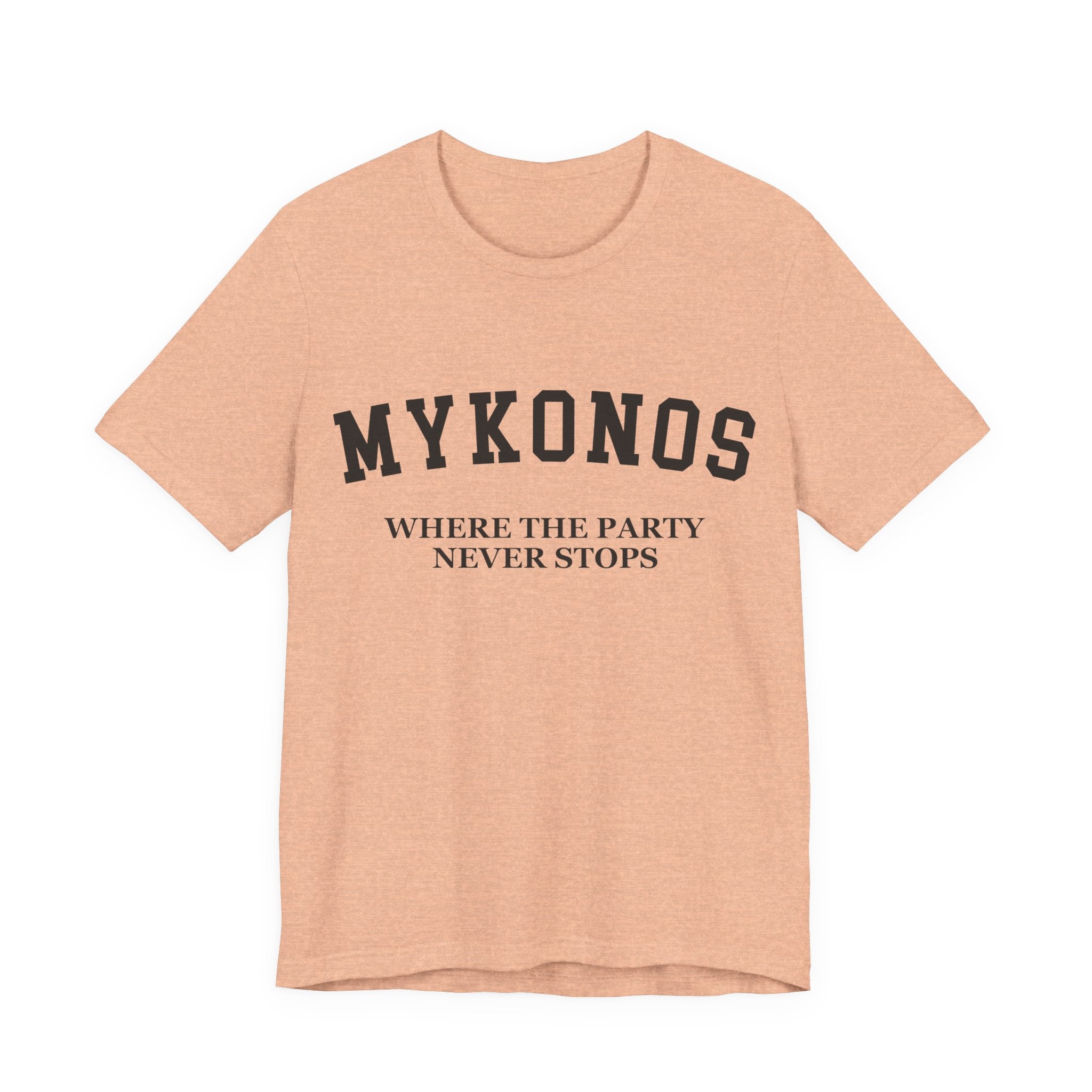 Mykonos Collegiate — 100% Cotton Premium Unisex T-Shirt | BY CHARLES