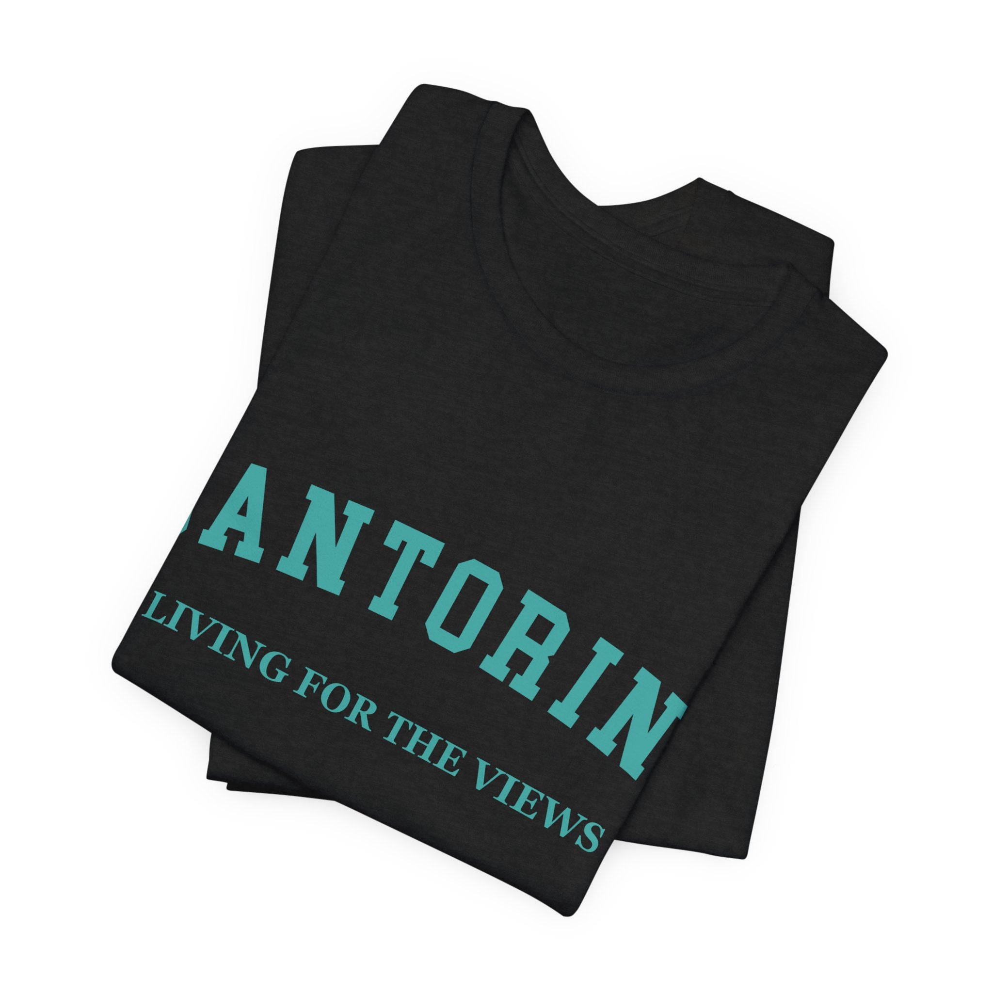 Santorini Collegiate — 100% Cotton Premium Unisex T-Shirt | BY CHARLES
