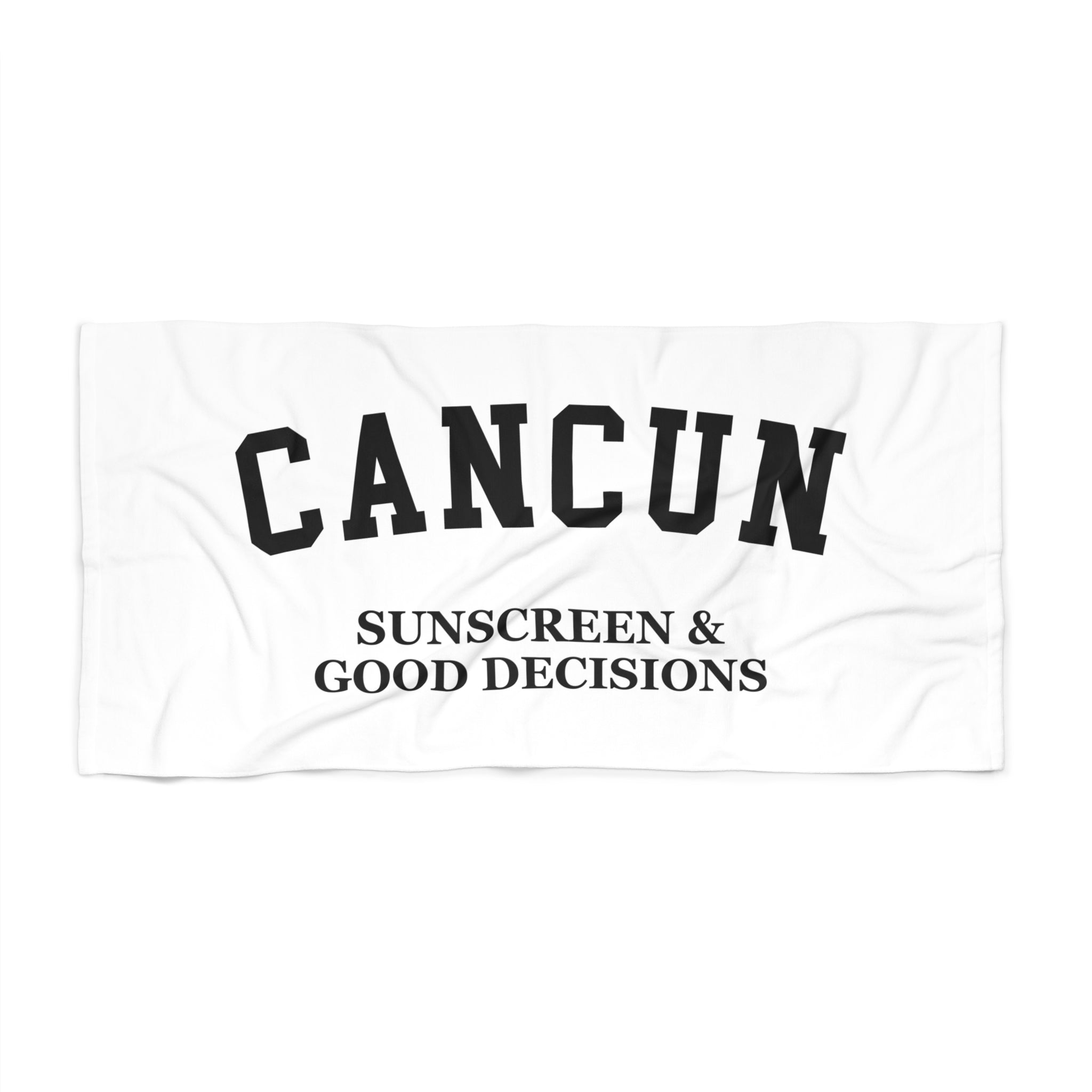 Cancun Slogan Series Beach Towel — Premium Oversized | BY CHARLES