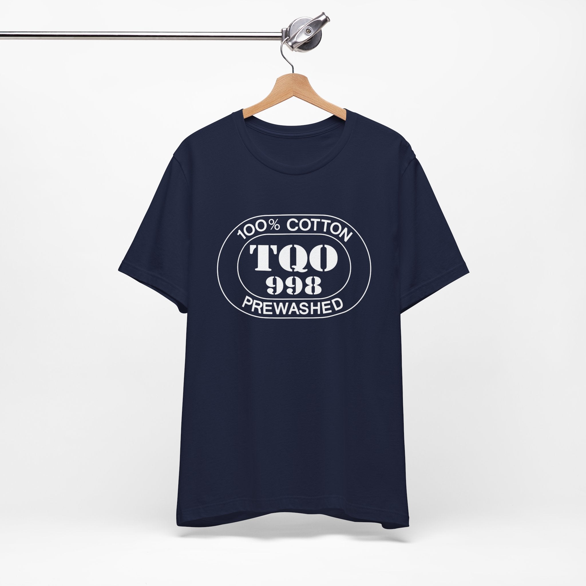 Tulum Airport Oval tee in navy, alternate view