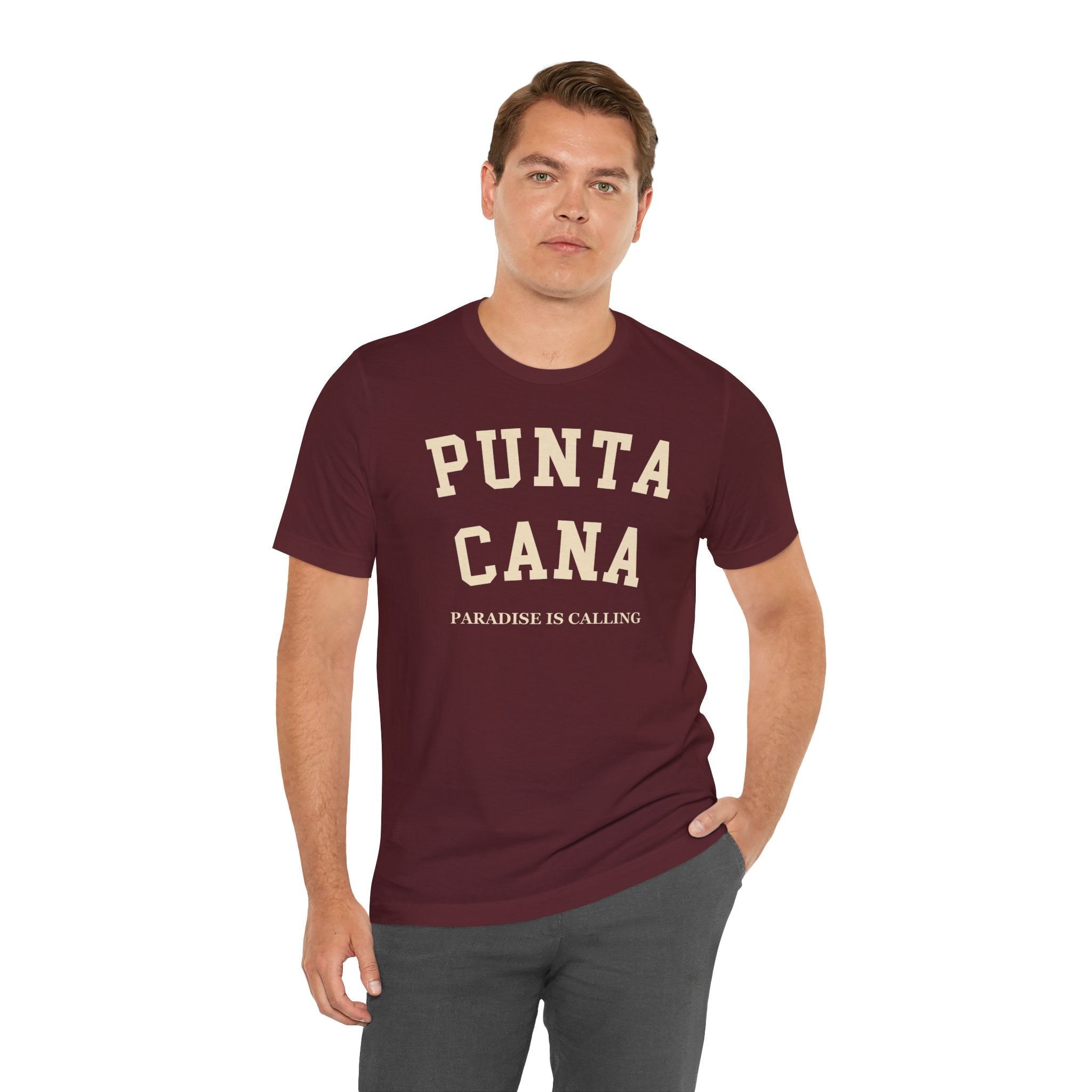 Punta Cana Collegiate — 100% Cotton Premium Unisex T-Shirt | BY CHARLES