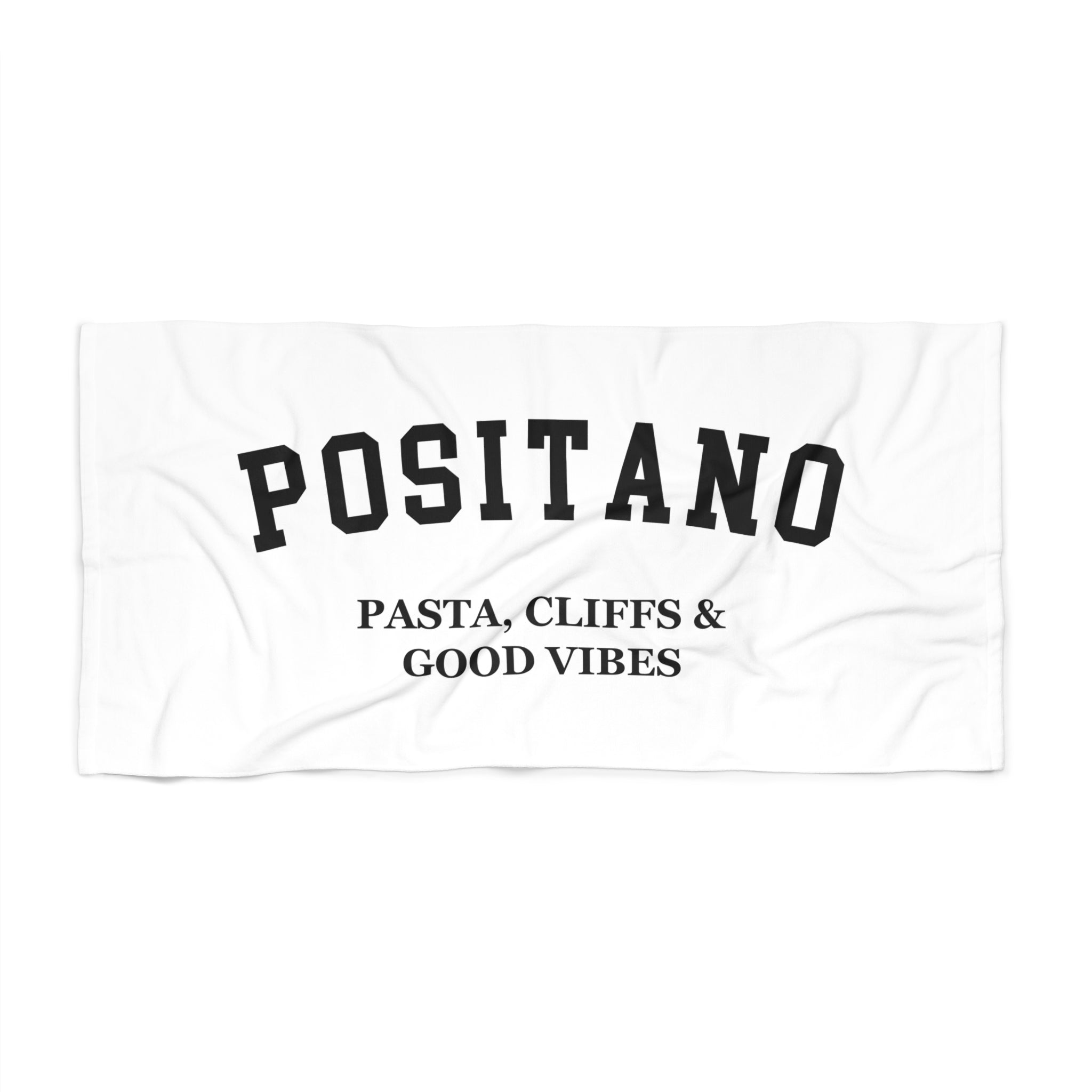 Positano Slogan Series Beach Towel — Premium Oversized | BY CHARLES