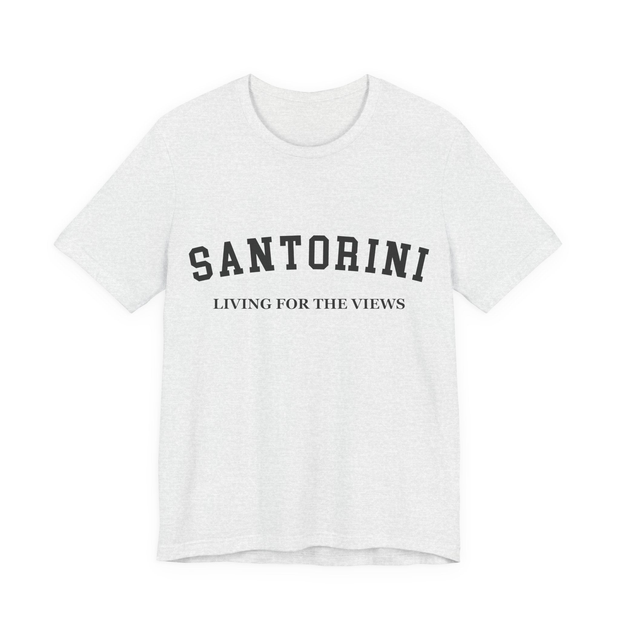Santorini Collegiate — 100% Cotton Premium Unisex T-Shirt | BY CHARLES