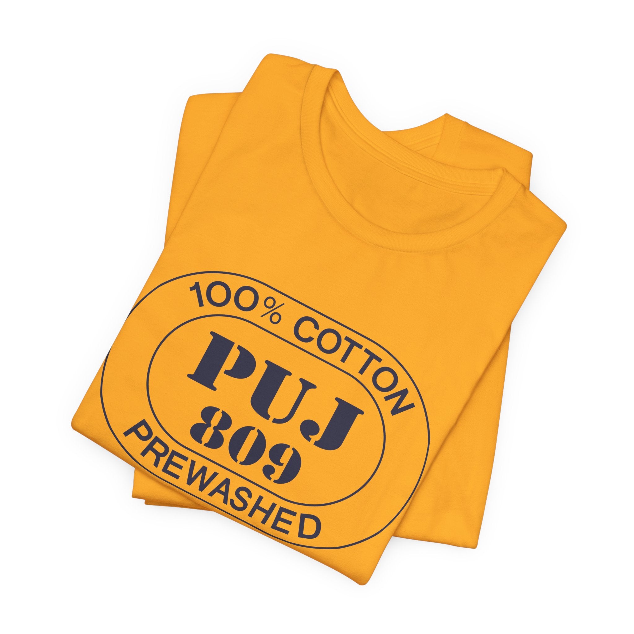 Punta Cana Airport Oval tee in gold, alternate view