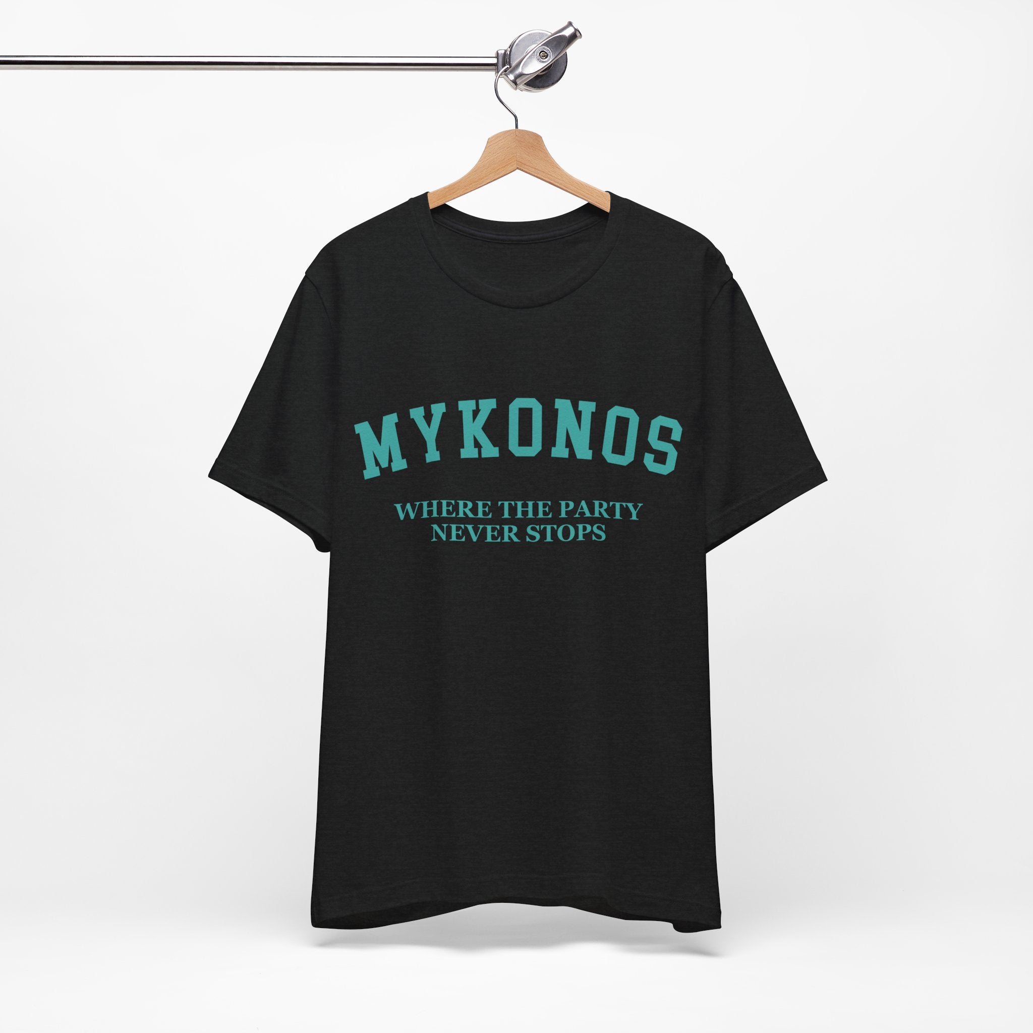Mykonos Collegiate — 100% Cotton Premium Unisex T-Shirt | BY CHARLES