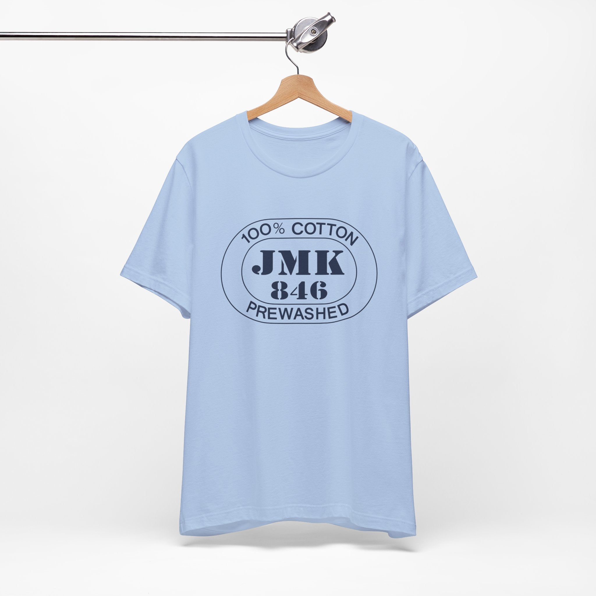 Mykonos Airport Oval tee in baby blue, alternate view