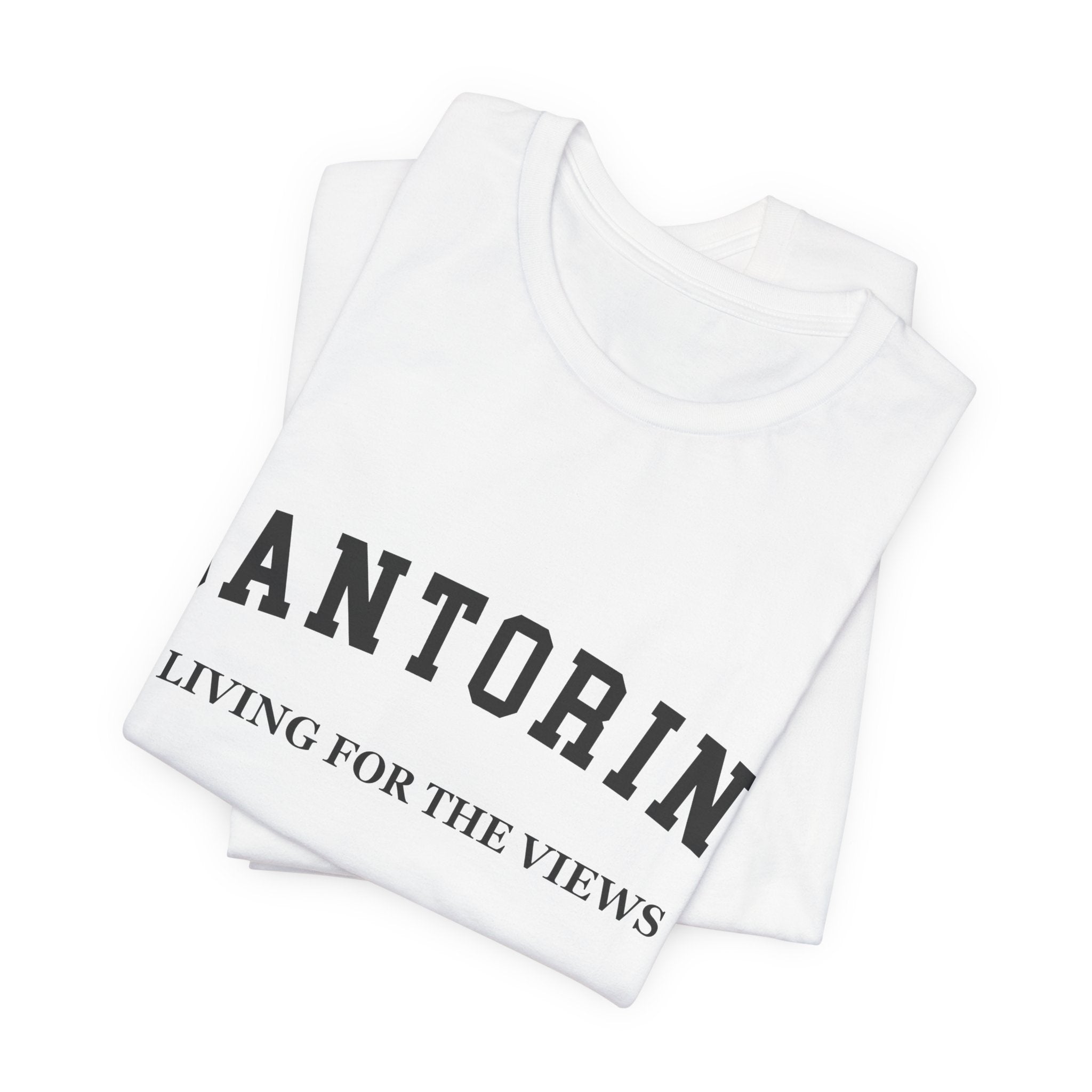 Santorini Collegiate — 100% Cotton Premium Unisex T-Shirt | BY CHARLES