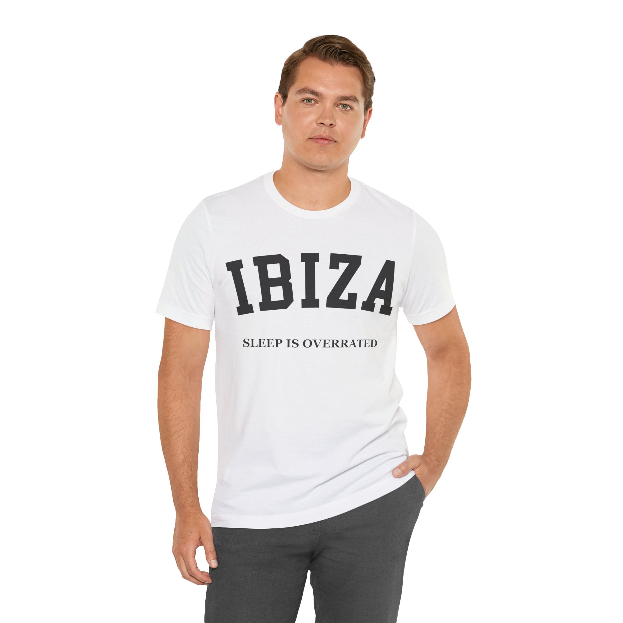 Ibiza Collegiate — 100% Cotton Premium Unisex T-Shirt | BY CHARLES