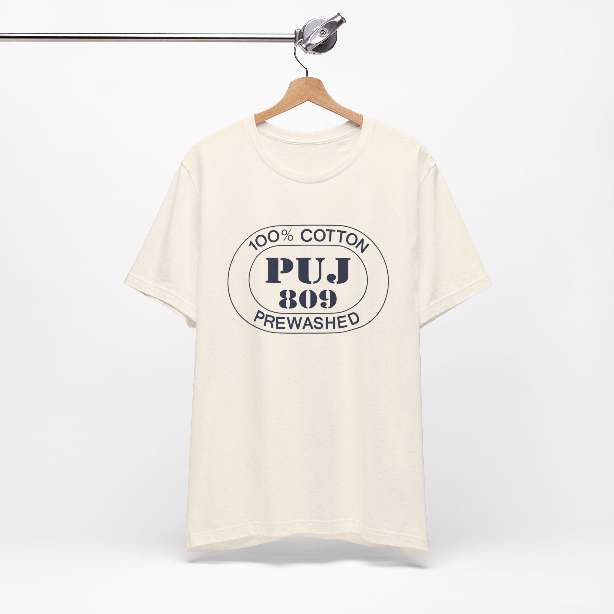 Punta Cana Airport Oval tee in natural, alternate view