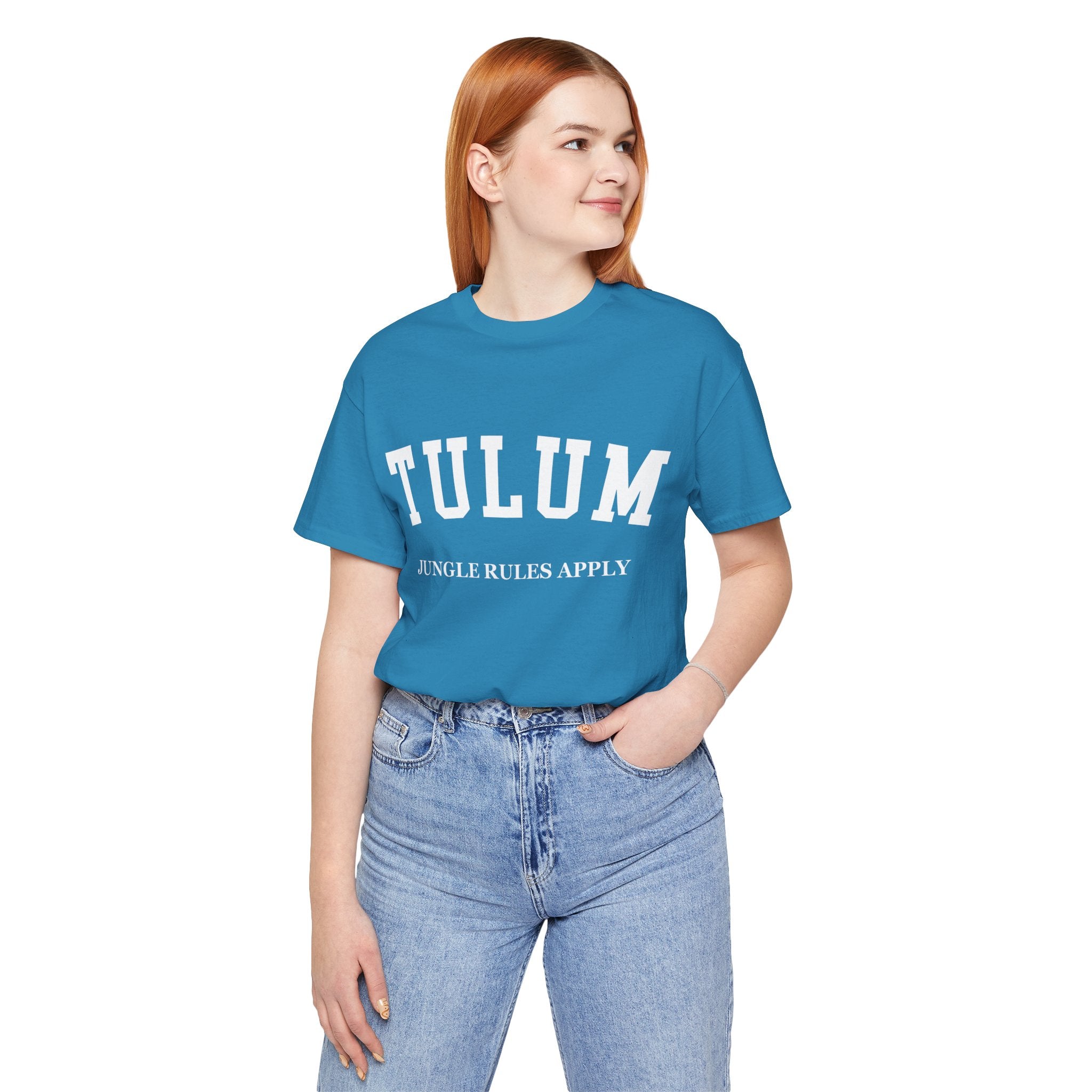 Tulum Collegiate — 100% Cotton Premium Unisex T-Shirt | BY CHARLES