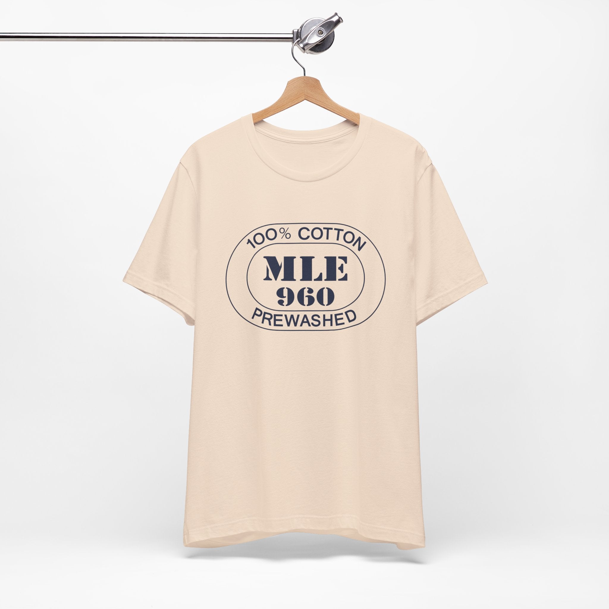 Maldives Airport Oval tee in soft cream, alternate view