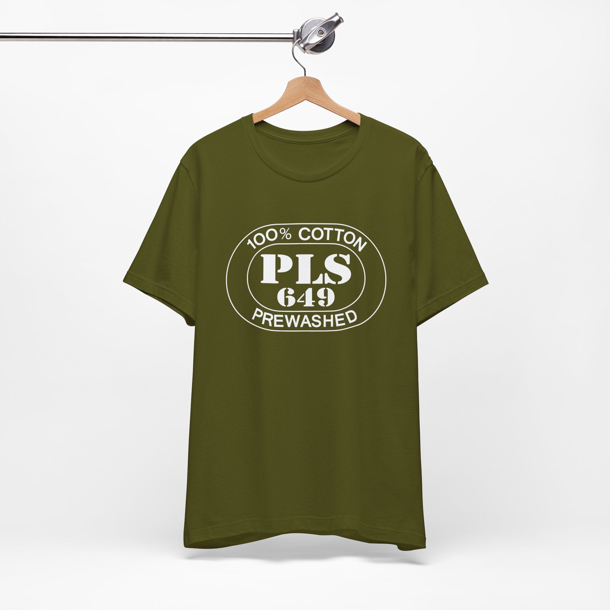 Turks & Caicos Airport Oval tee in olive, alternate view