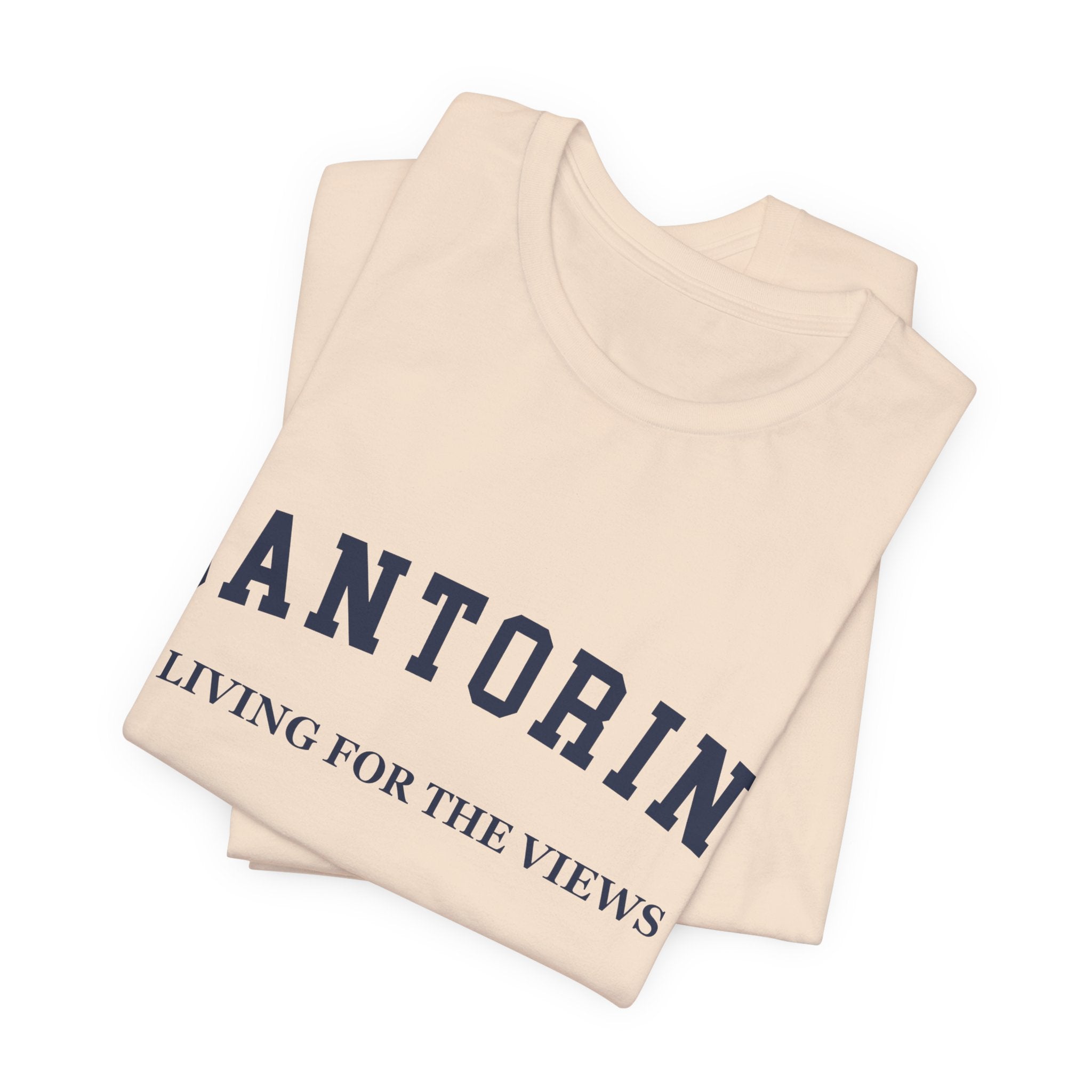 Santorini Collegiate — 100% Cotton Premium Unisex T-Shirt | BY CHARLES