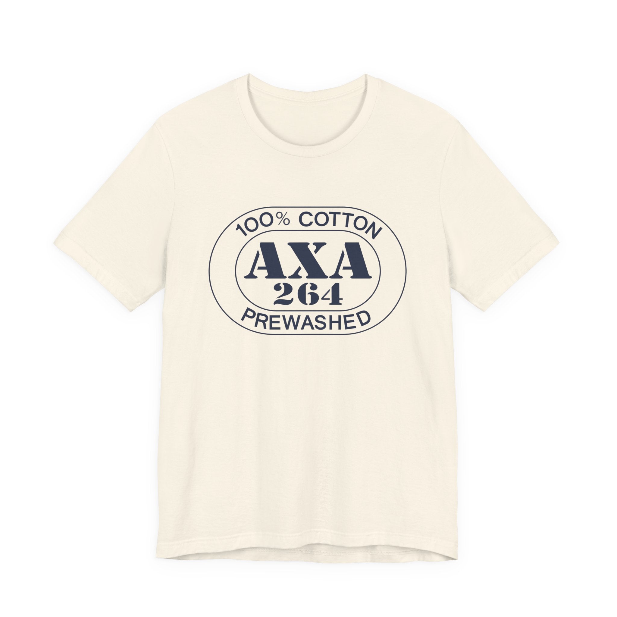 Anguilla Airport Oval tee in natural, front view