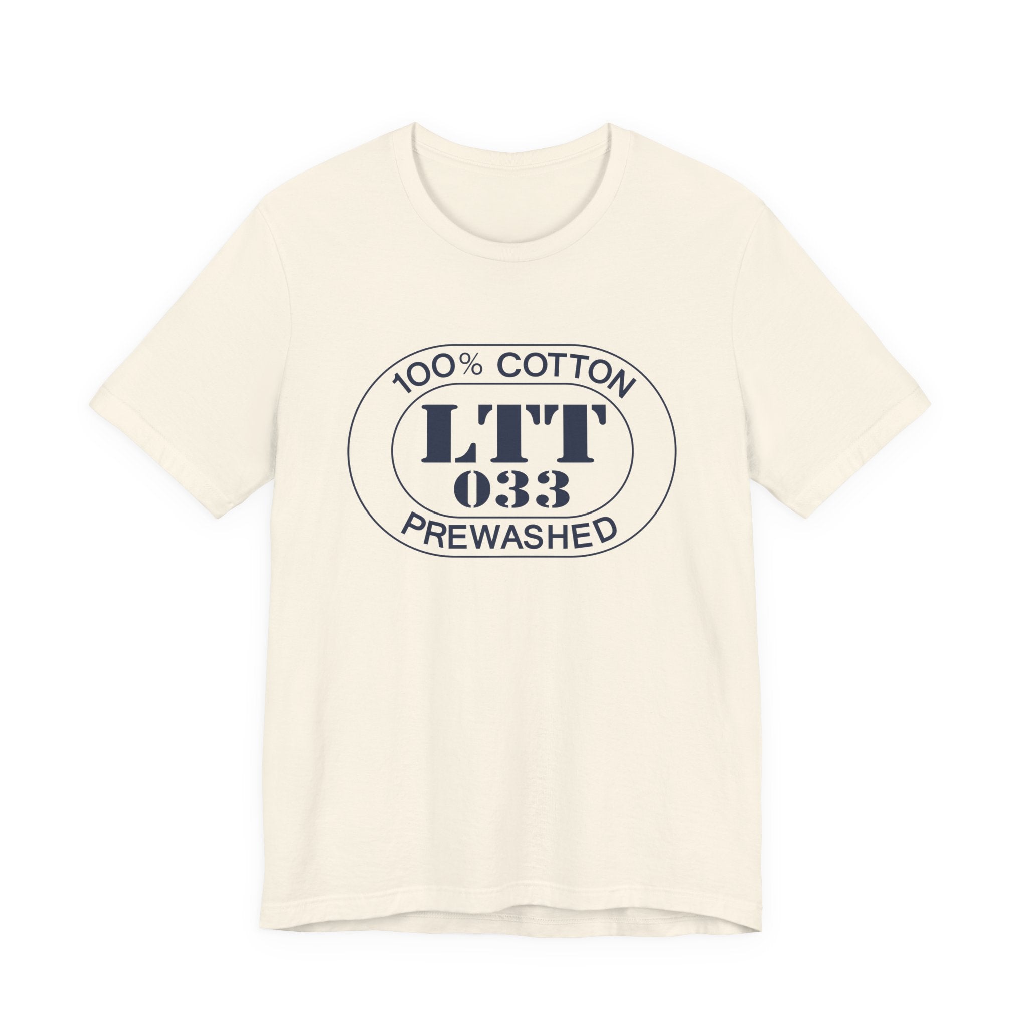 St. Tropez Airport Oval tee in natural, front view