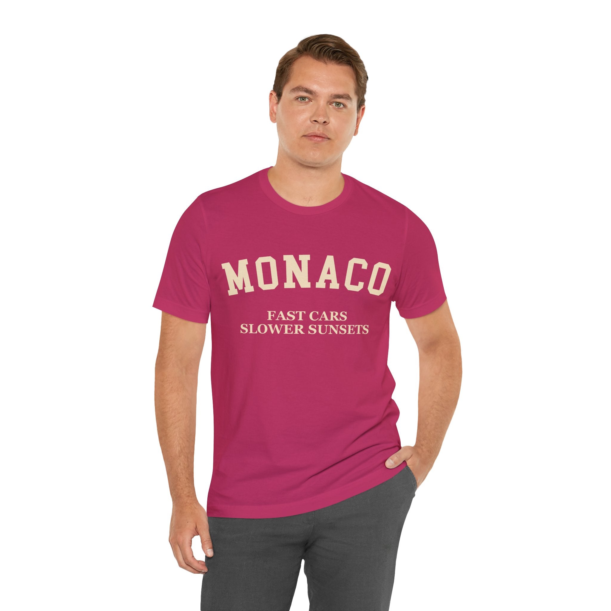 Monaco Collegiate — 100% Cotton Premium Unisex T-Shirt | BY CHARLES