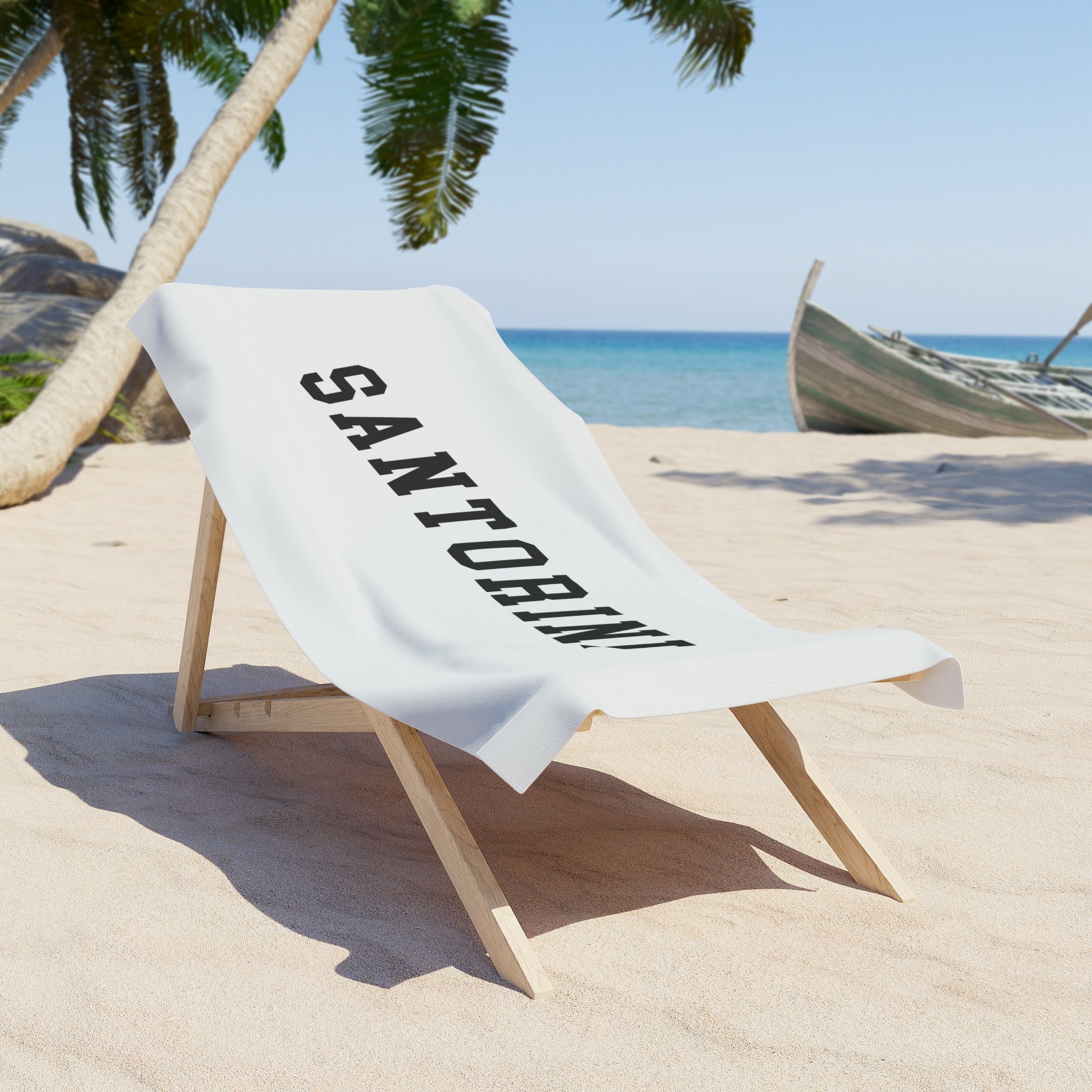 Santorini Collegiate Series Beach Towel — Premium Oversized | BY CHARLES