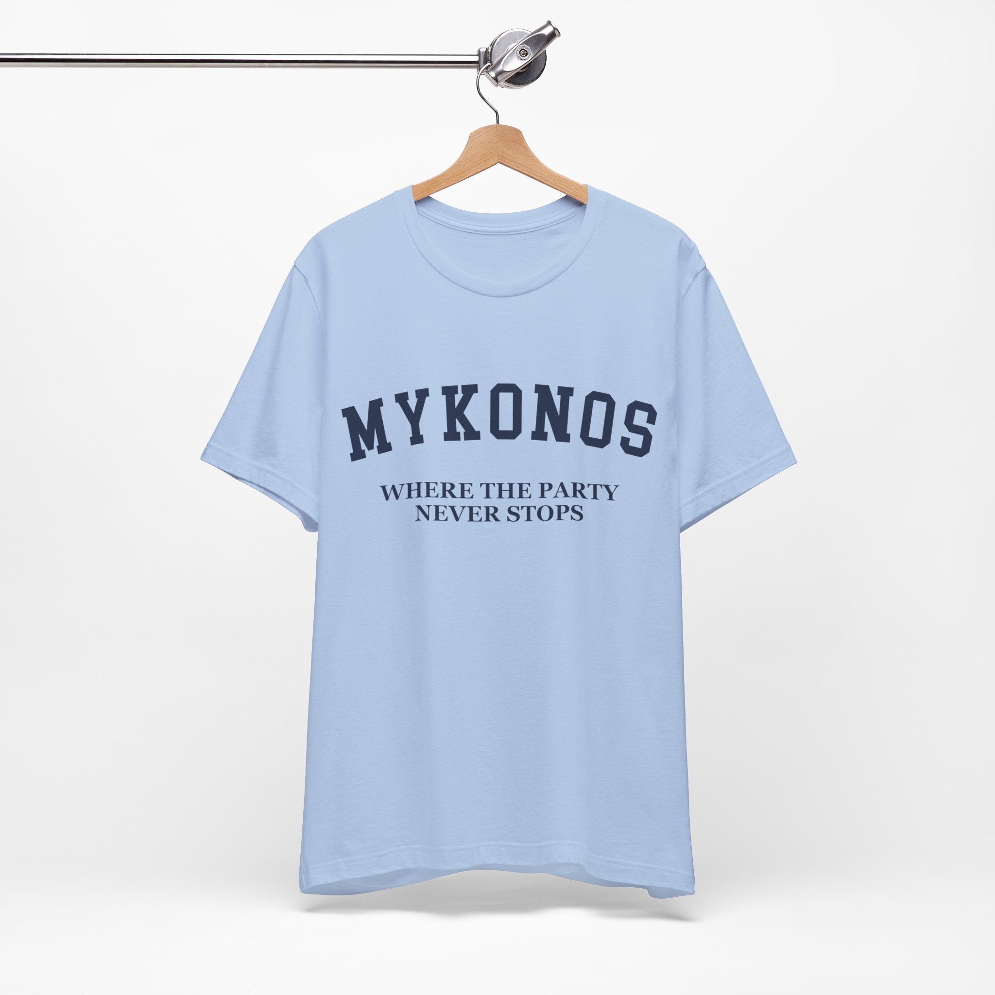 Mykonos Collegiate — 100% Cotton Premium Unisex T-Shirt | BY CHARLES