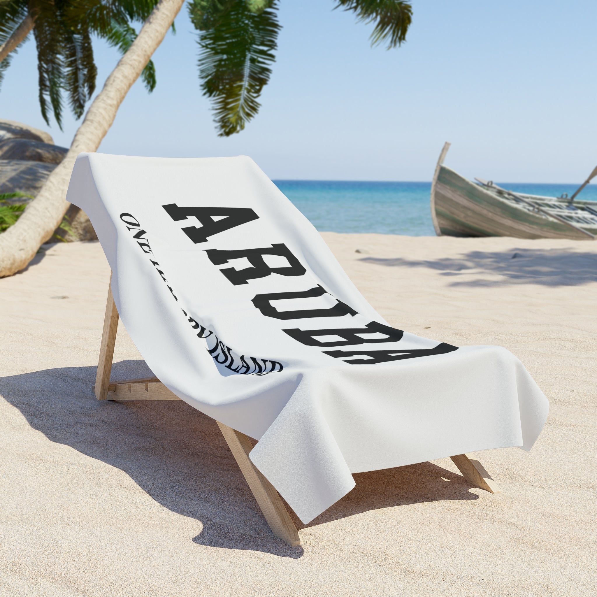 Aruba Slogan Series Beach Towel — Premium Oversized | BY CHARLES