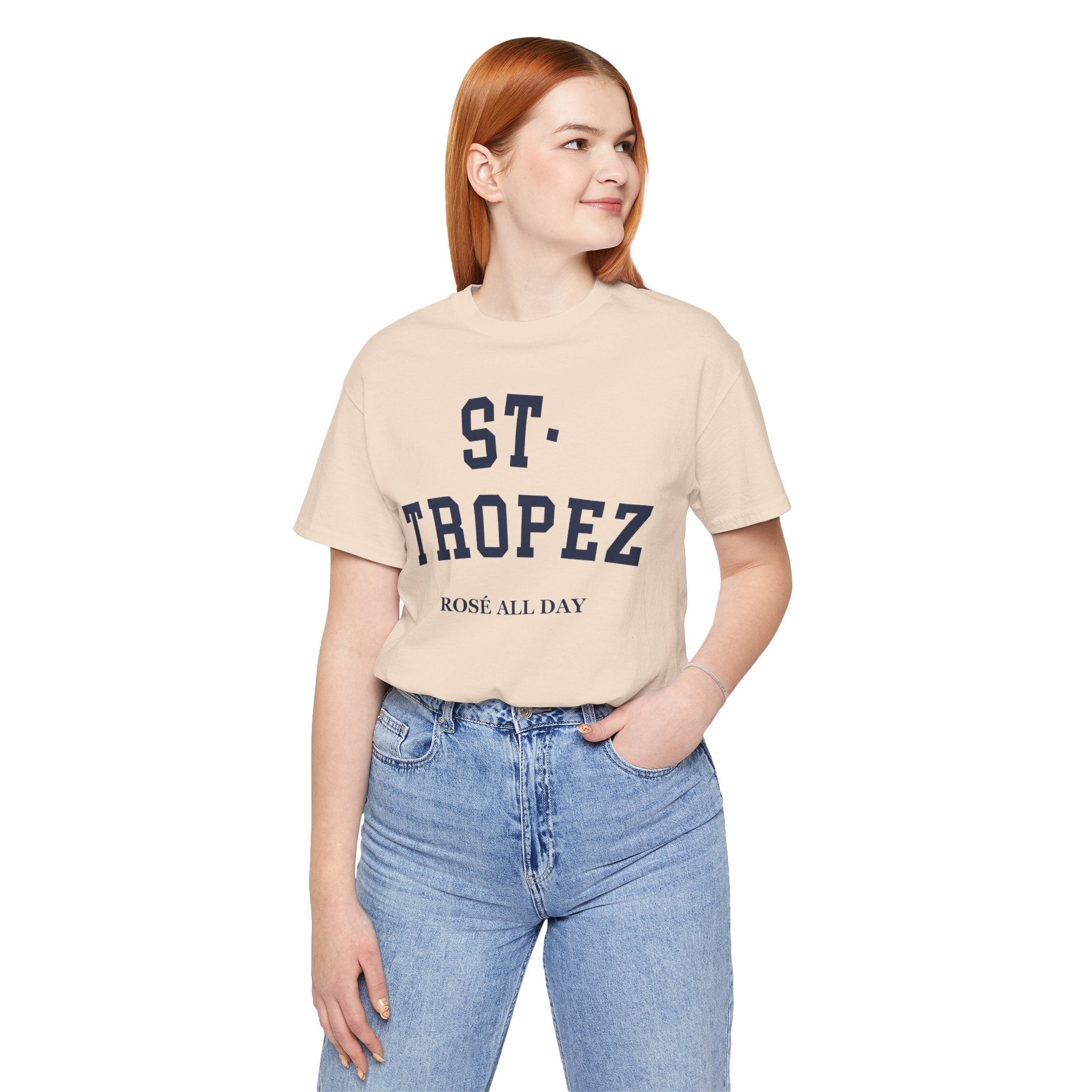 St. Tropez Collegiate — 100% Cotton Premium Unisex T-Shirt | BY CHARLES