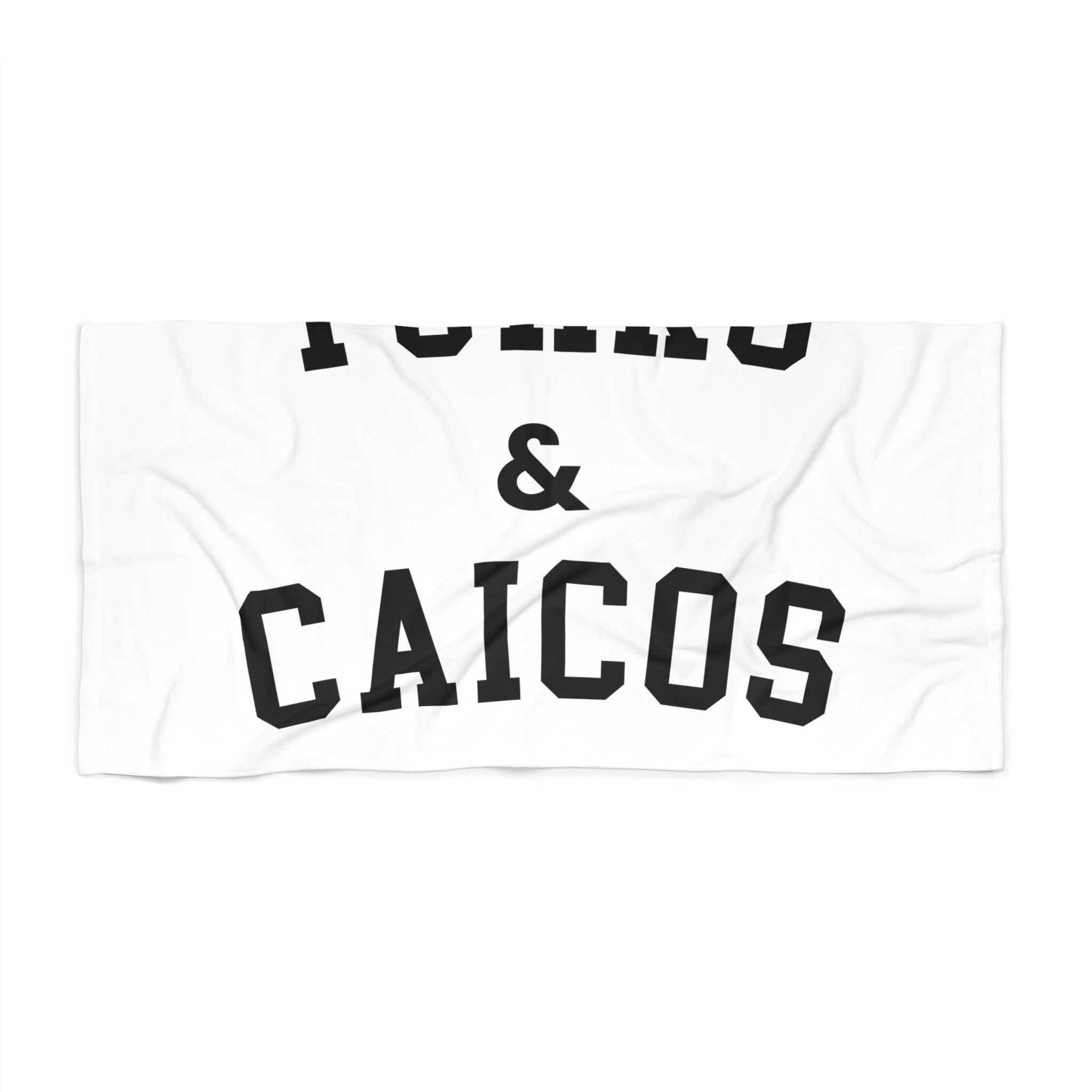 Turks & Caicos Slogan Series Beach Towel — Premium Oversized | BY CHARLES