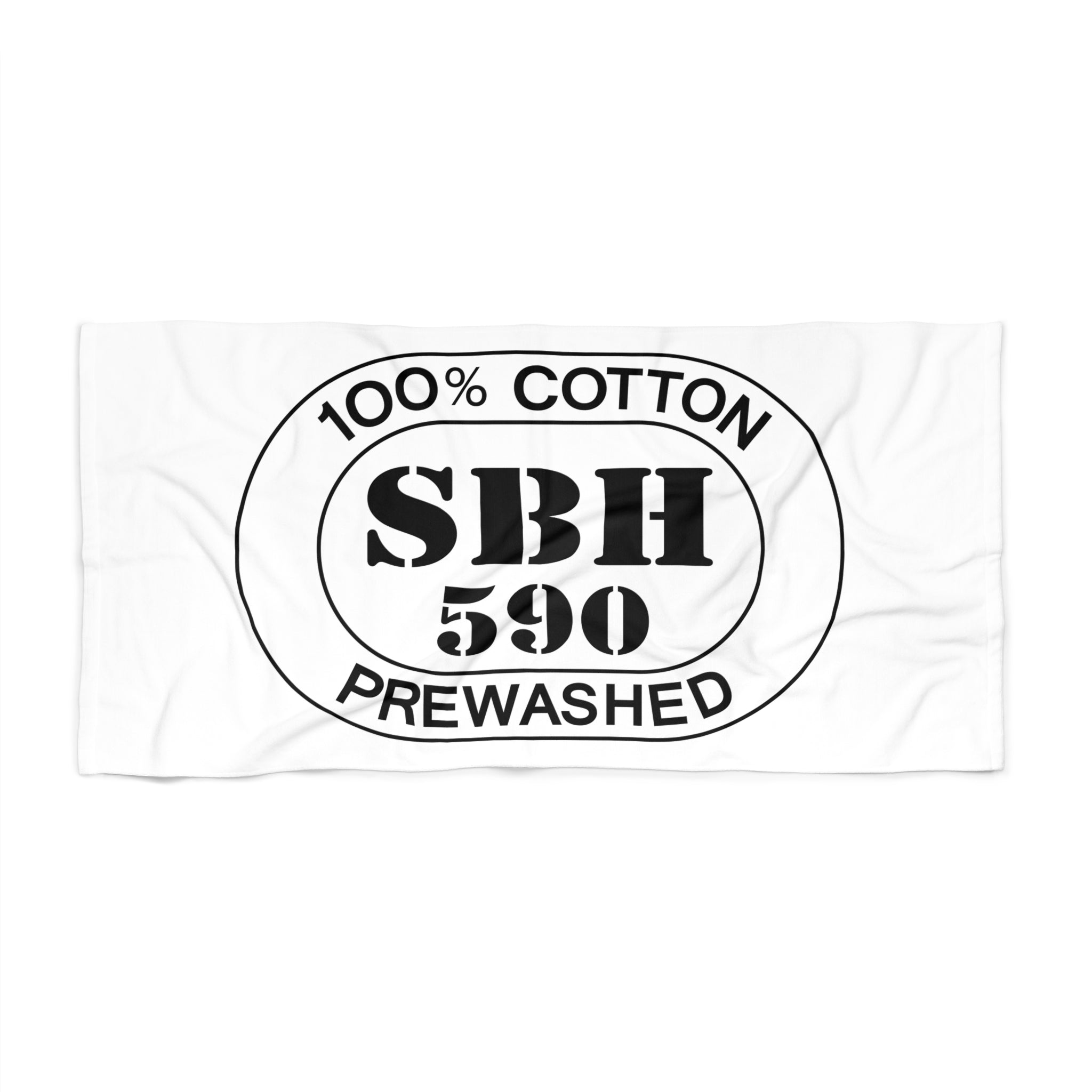 St. Barts Airport Oval Beach Towel — Premium Oversized | BY CHARLES