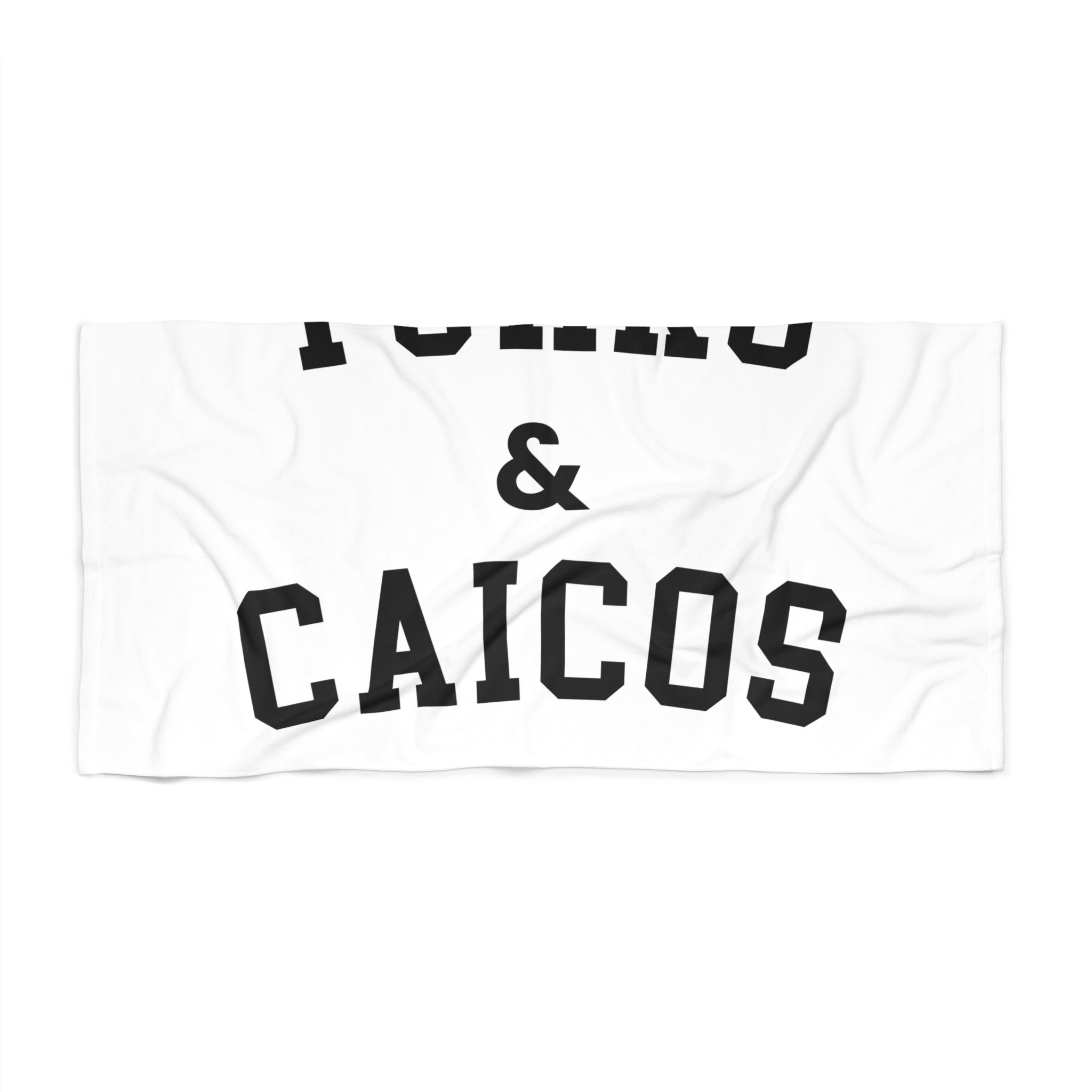 Turks & Caicos Slogan Series Beach Towel — Premium Oversized | BY CHARLES