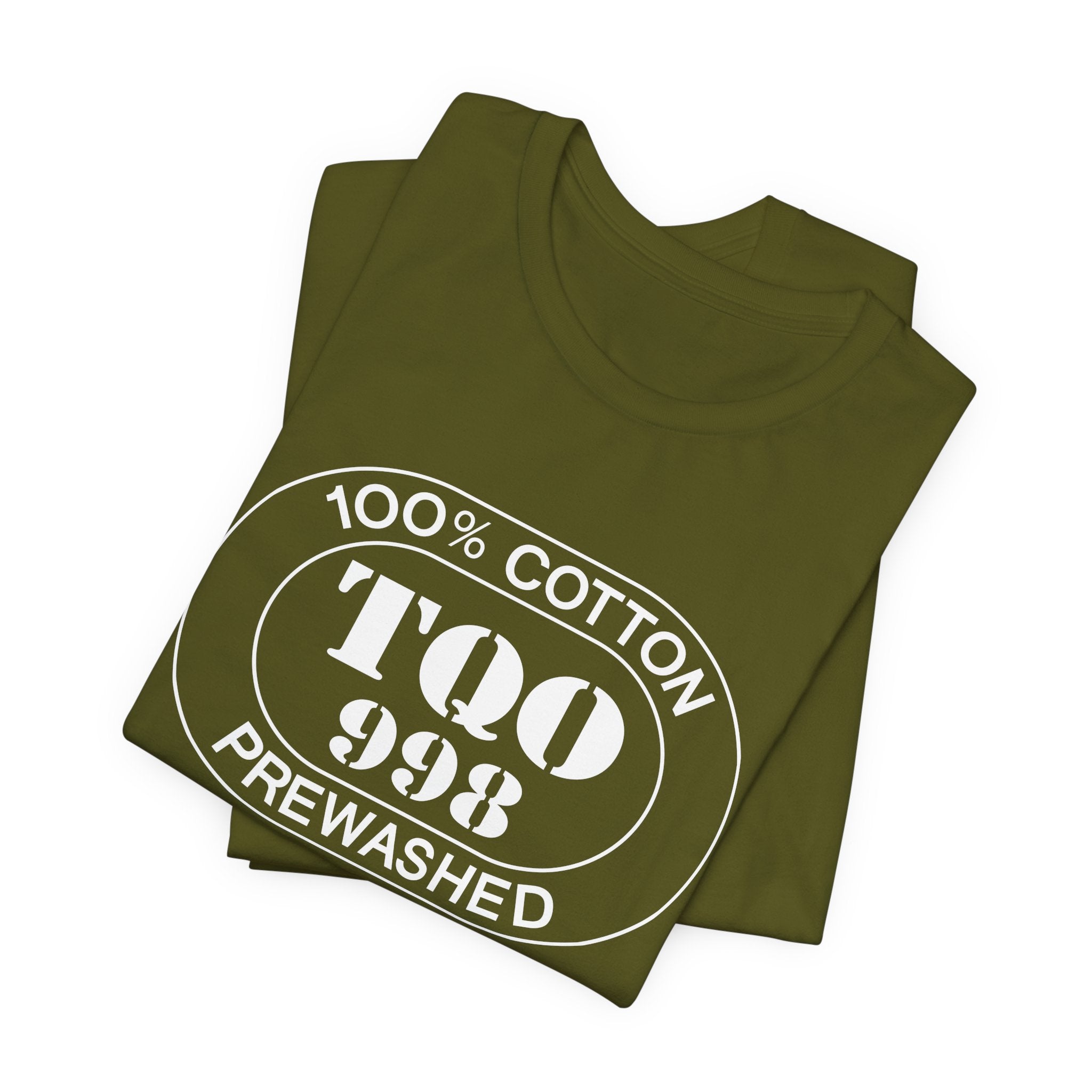 Tulum Airport Oval tee in olive, alternate view
