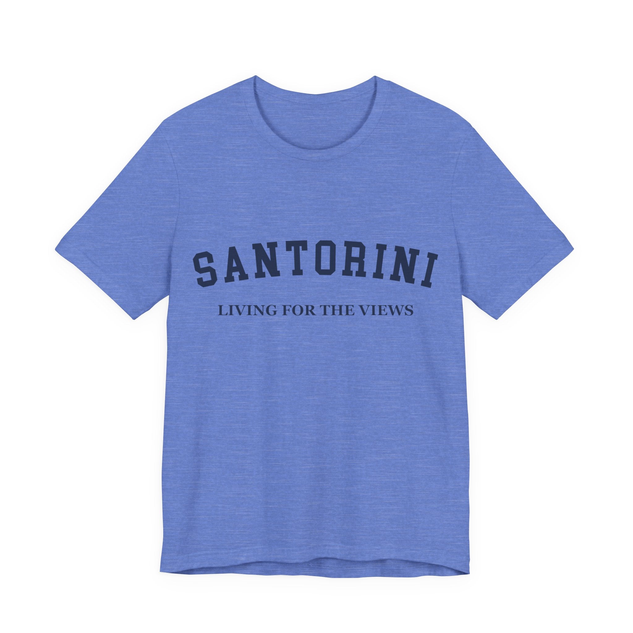 Santorini Collegiate — 100% Cotton Premium Unisex T-Shirt | BY CHARLES