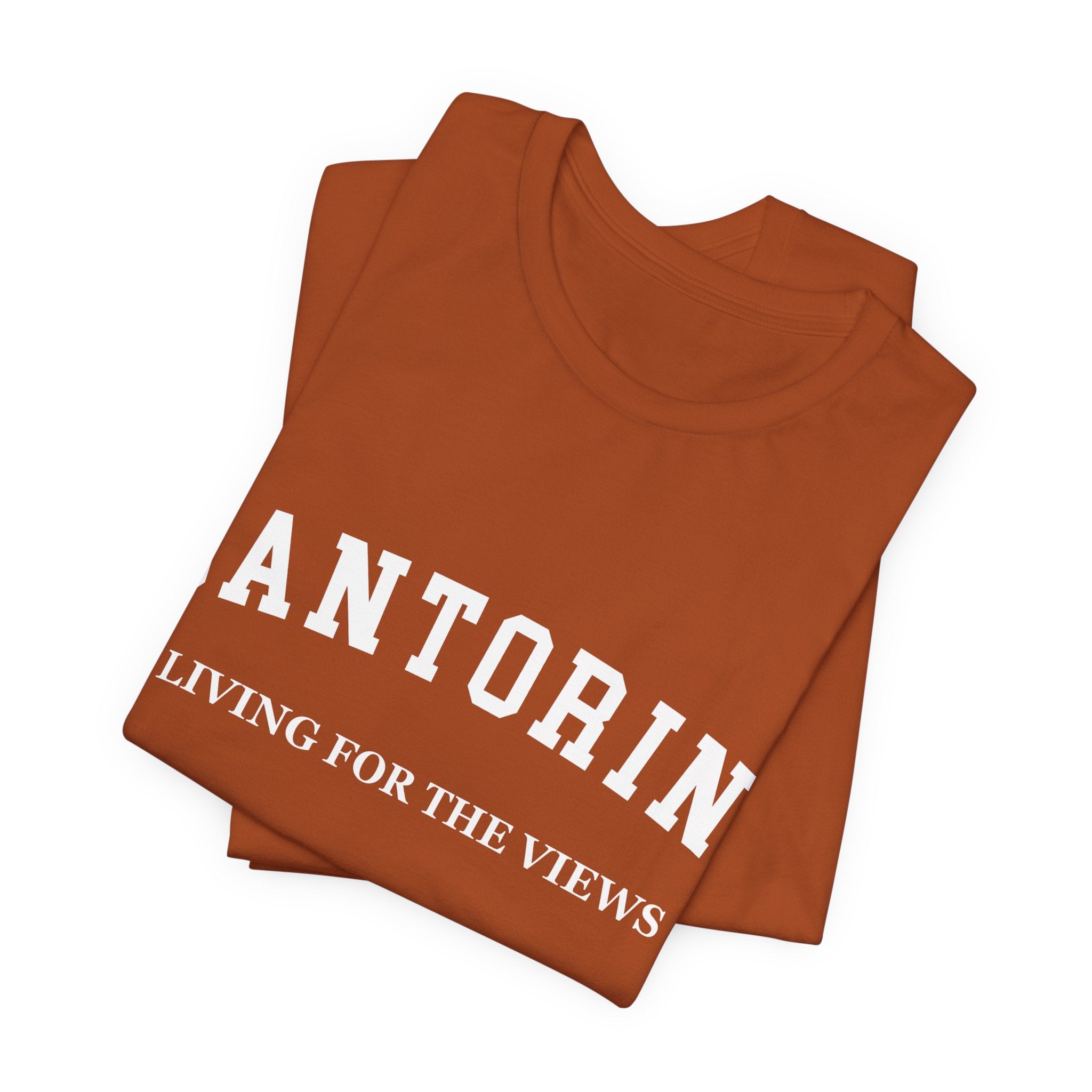 Santorini Collegiate — 100% Cotton Premium Unisex T-Shirt | BY CHARLES