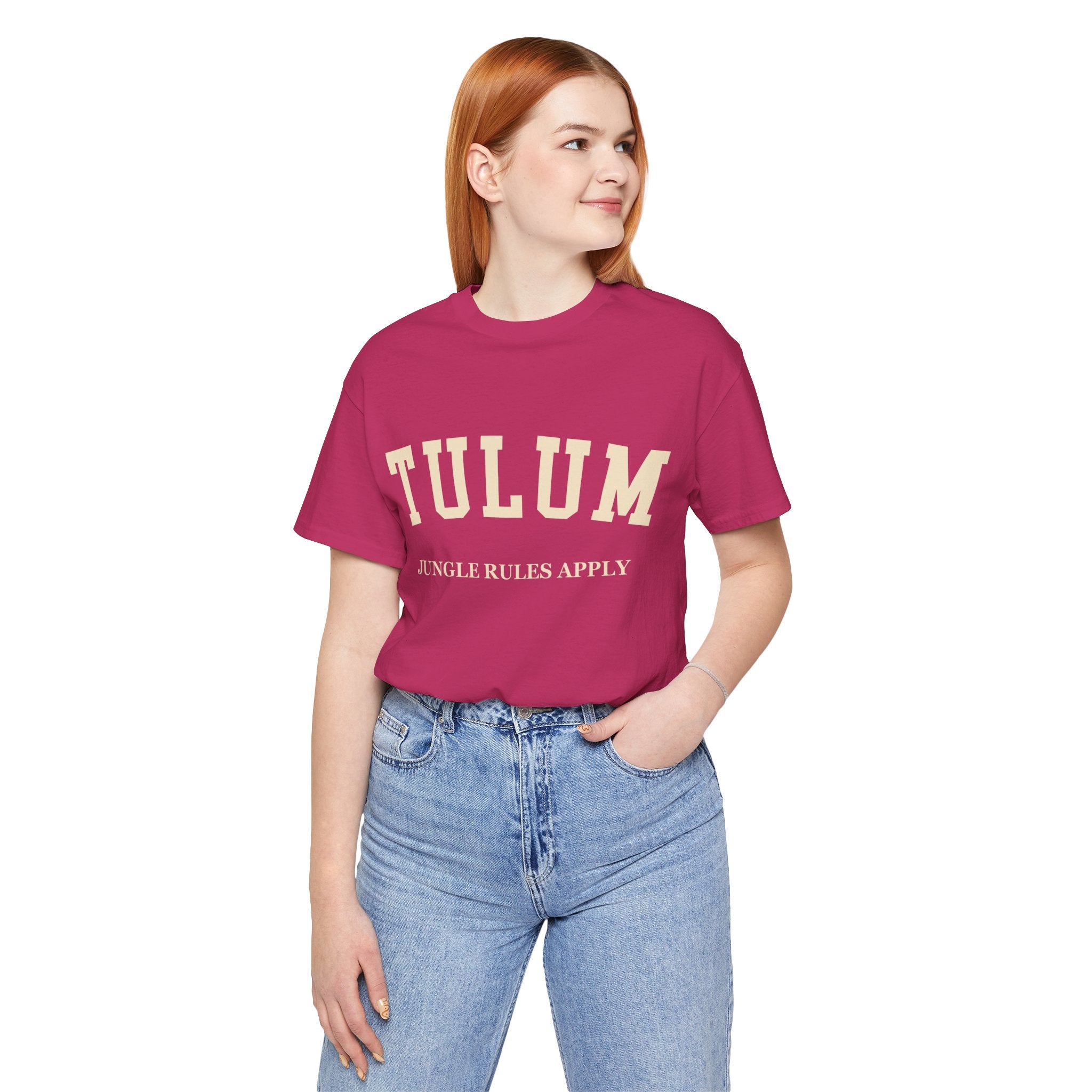Tulum Collegiate — 100% Cotton Premium Unisex T-Shirt | BY CHARLES