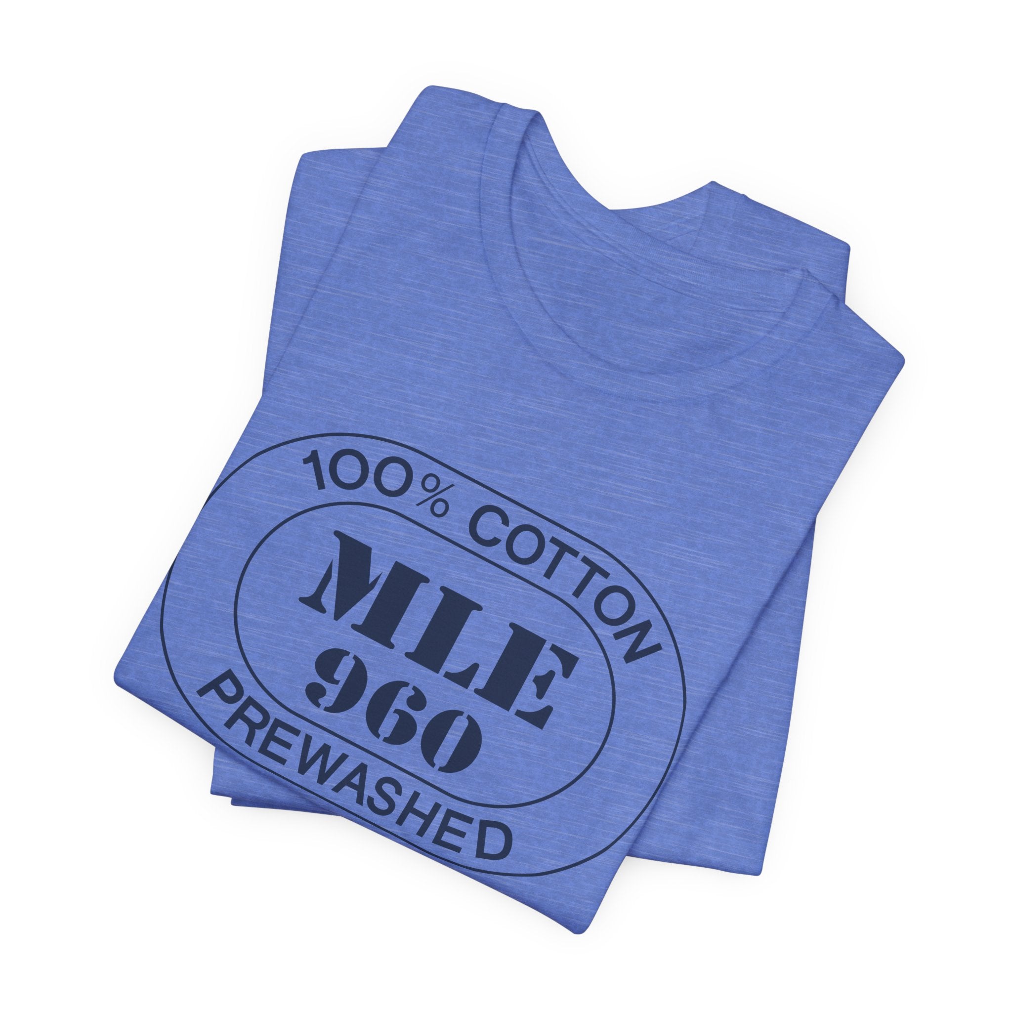 Maldives Airport Oval tee in heather columbia blue, alternate view