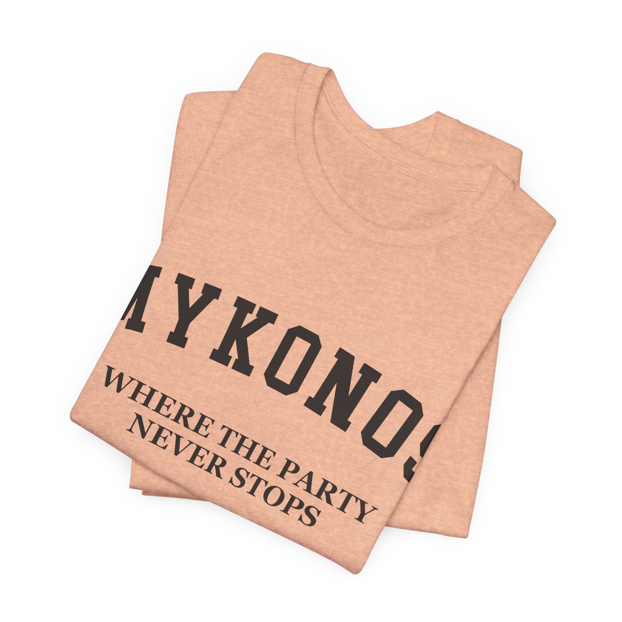 Mykonos Collegiate — 100% Cotton Premium Unisex T-Shirt | BY CHARLES