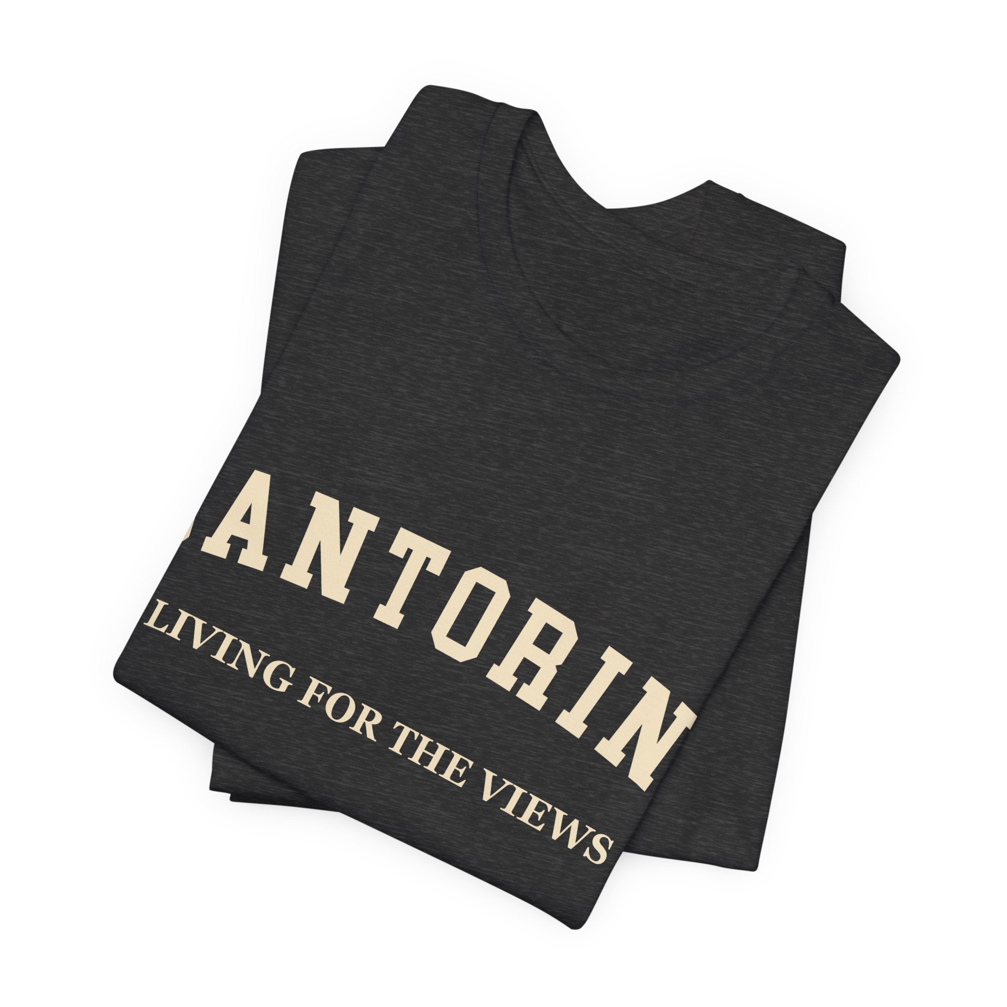 Santorini Collegiate — 100% Cotton Premium Unisex T-Shirt | BY CHARLES