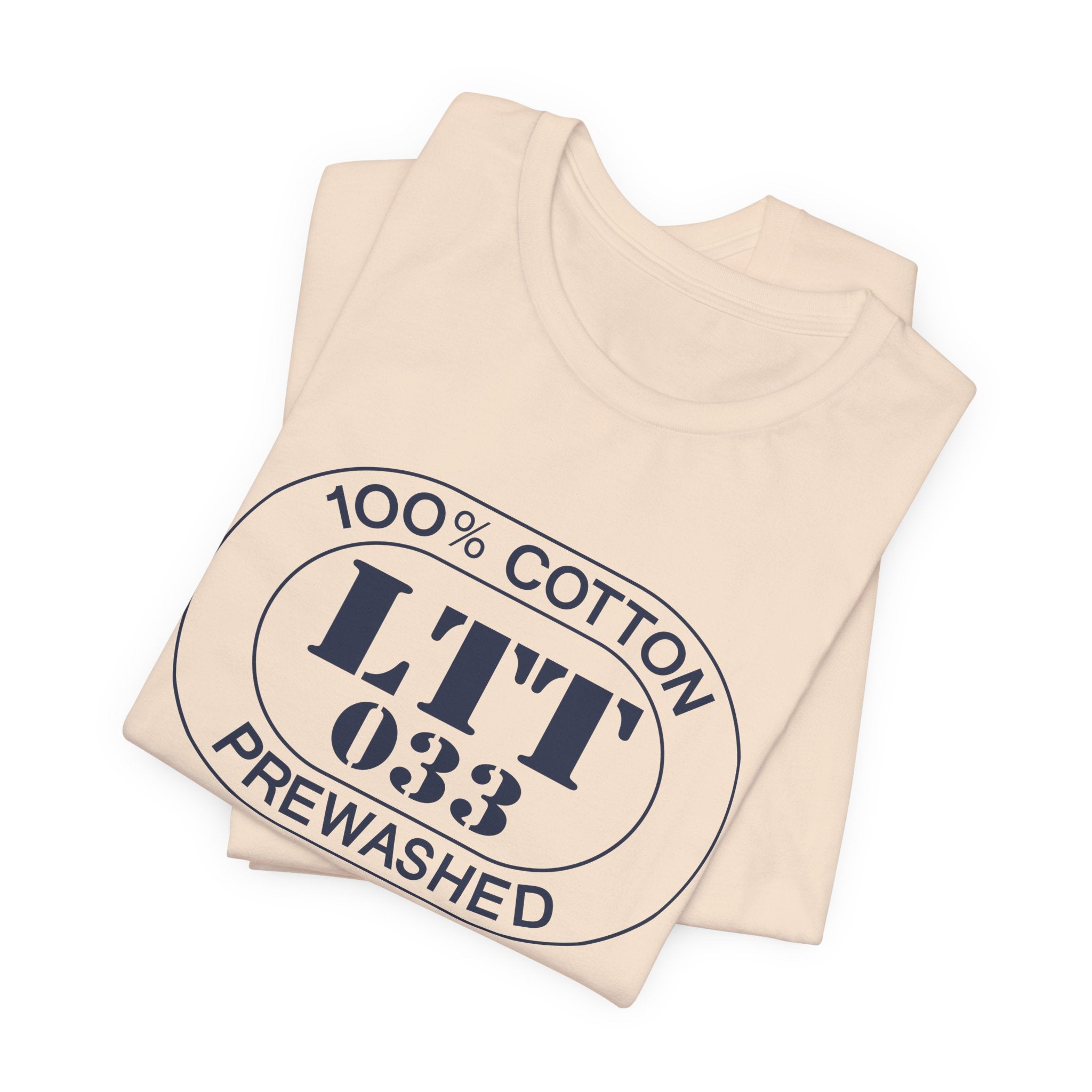 St. Tropez Airport Oval tee in soft cream, alternate view