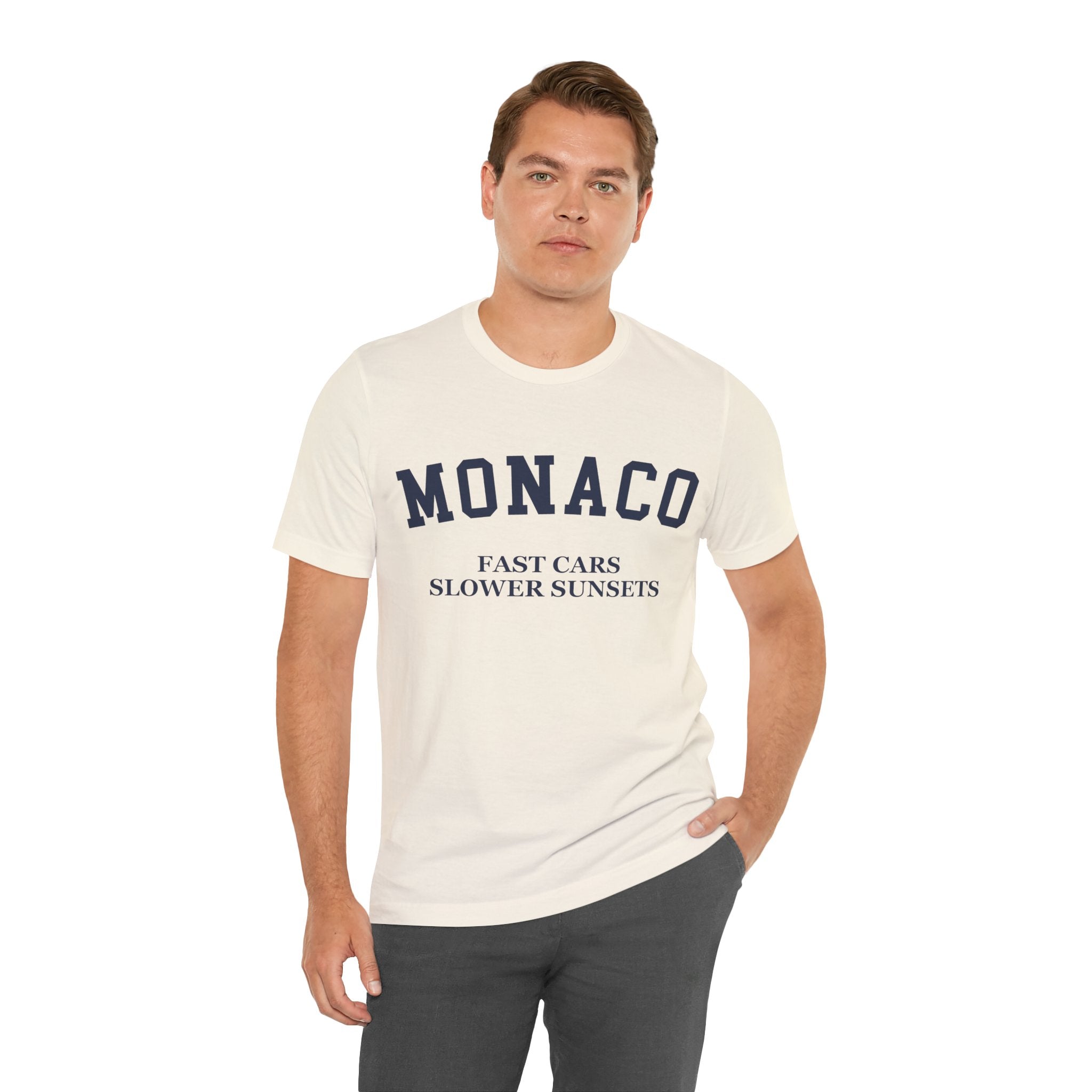 Monaco Collegiate — 100% Cotton Premium Unisex T-Shirt | BY CHARLES
