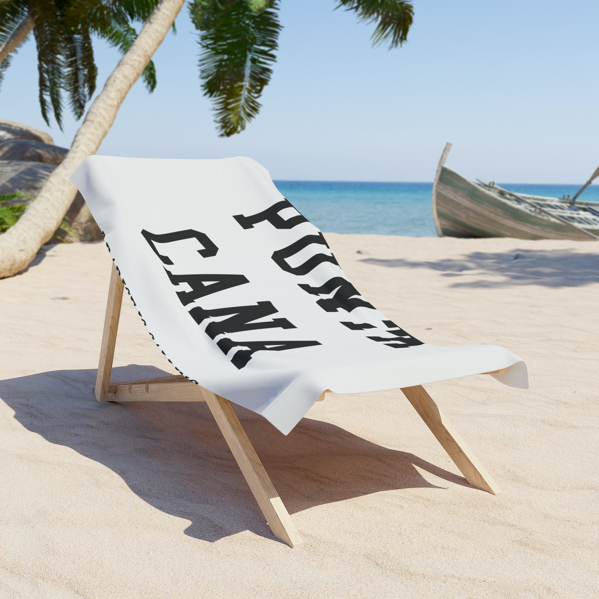 Punta Cana Slogan Series Beach Towel — Premium Oversized | BY CHARLES
