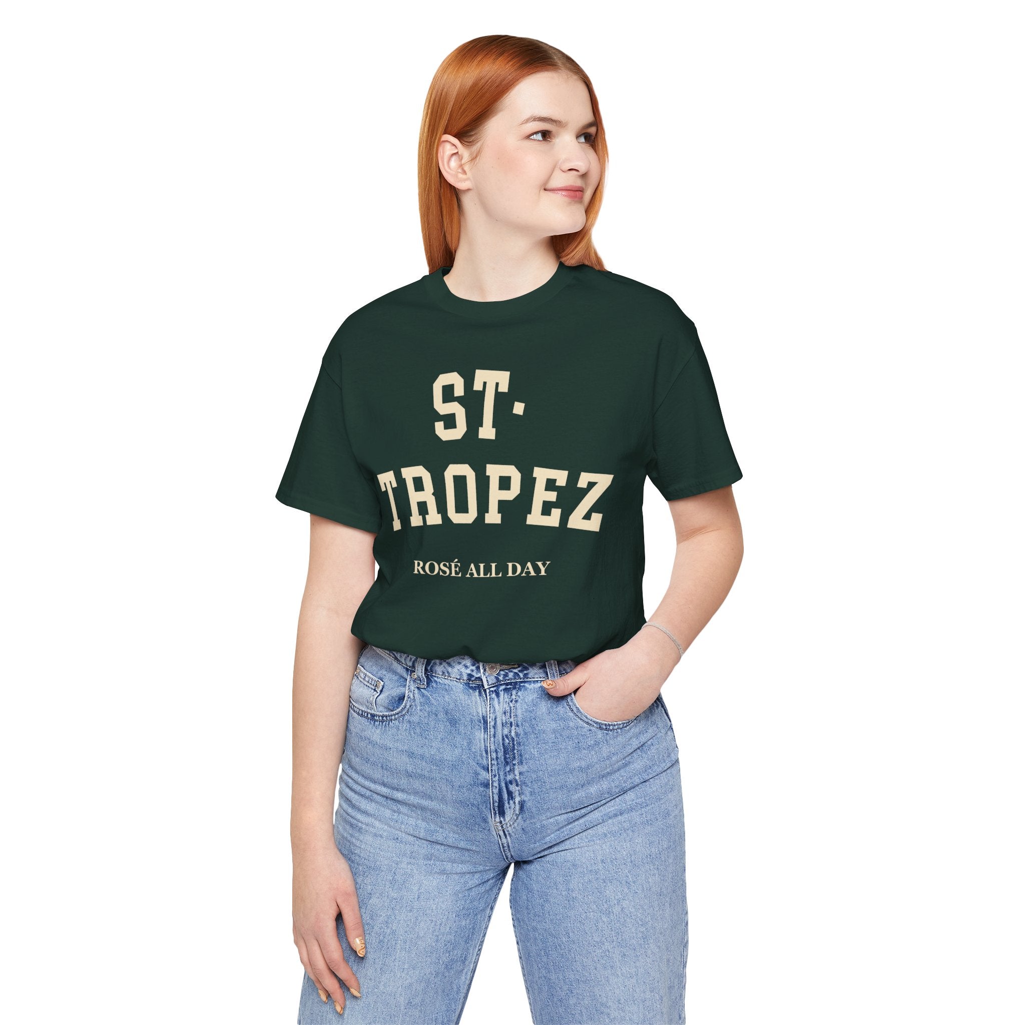 St. Tropez Collegiate — 100% Cotton Premium Unisex T-Shirt | BY CHARLES