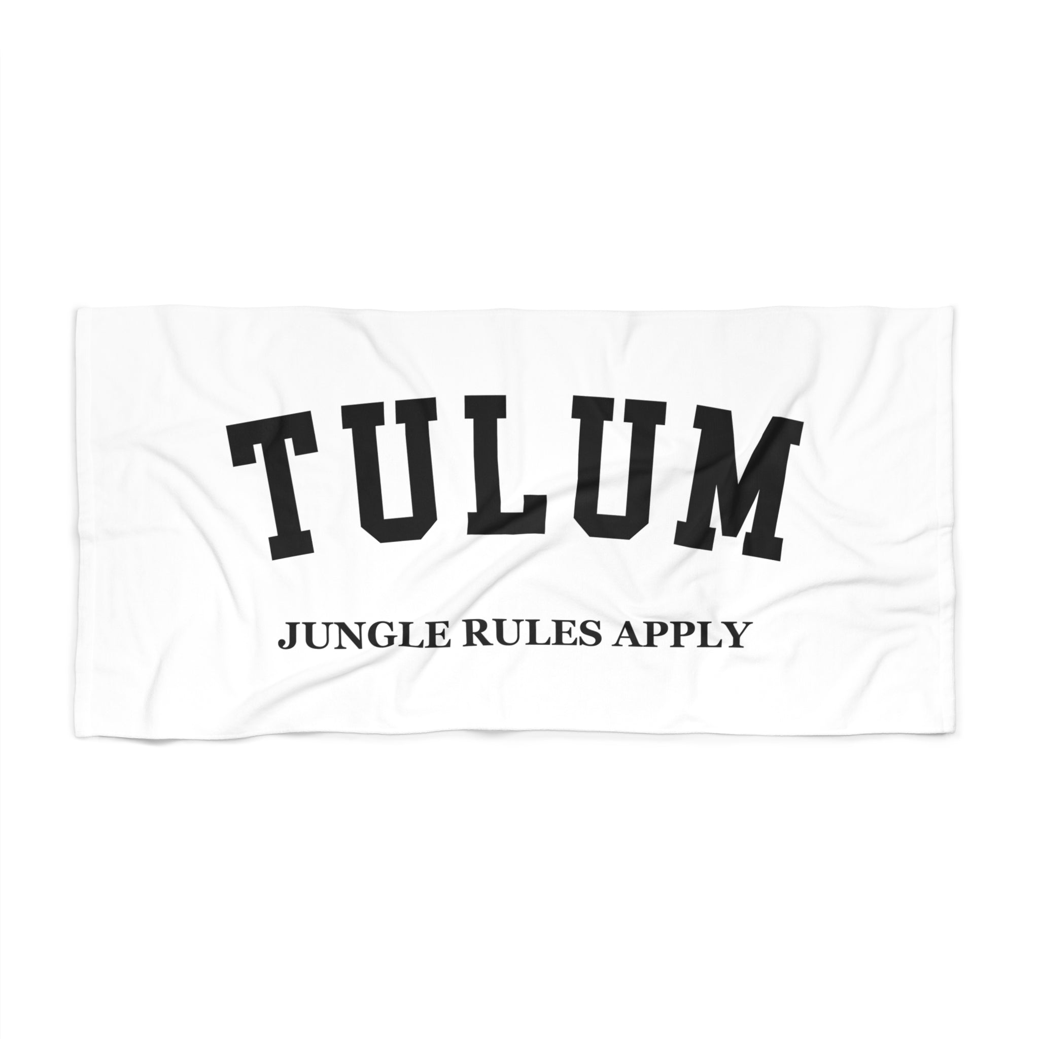 Tulum Slogan Series Beach Towel — Premium Oversized | BY CHARLES