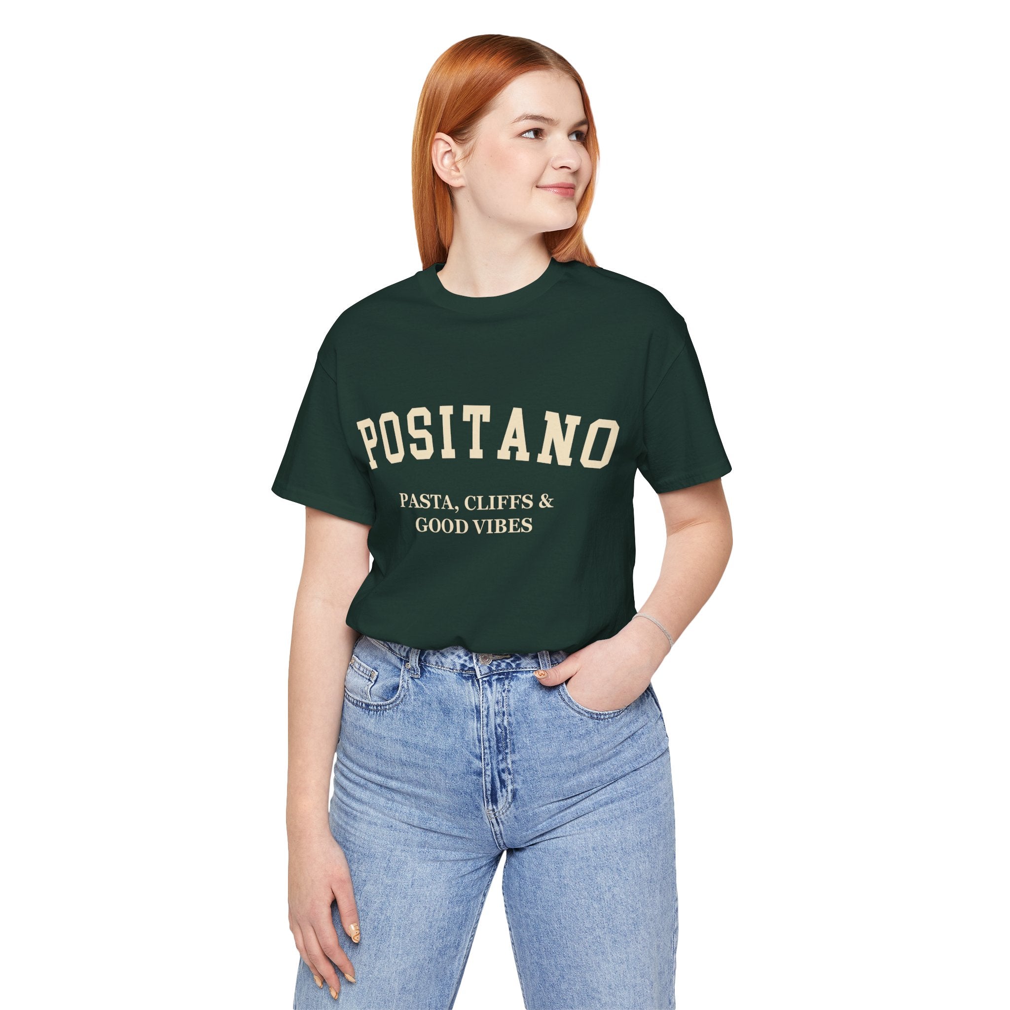 Positano Collegiate — 100% Cotton Premium Unisex T-Shirt | BY CHARLES