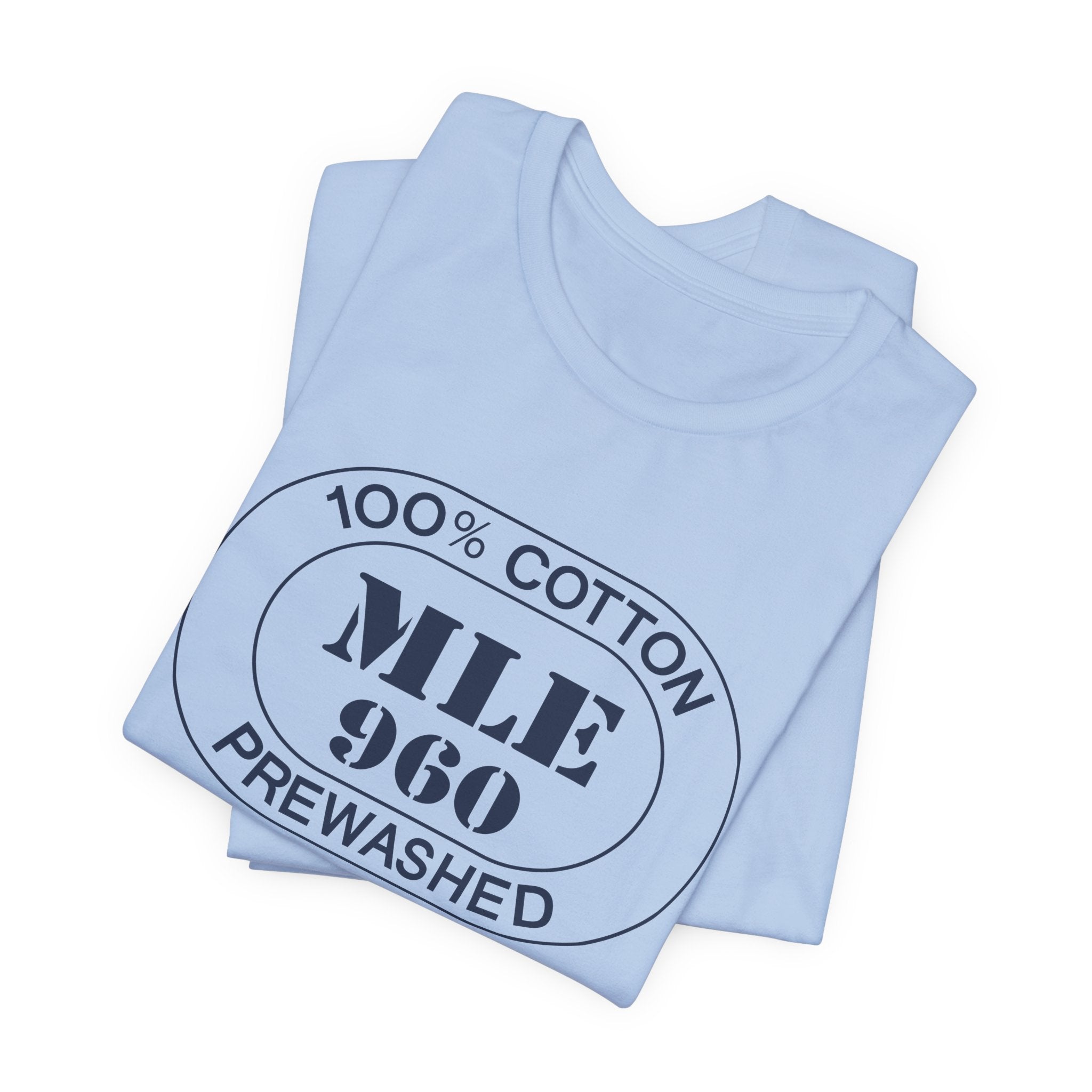 Maldives Airport Oval tee in baby blue, alternate view