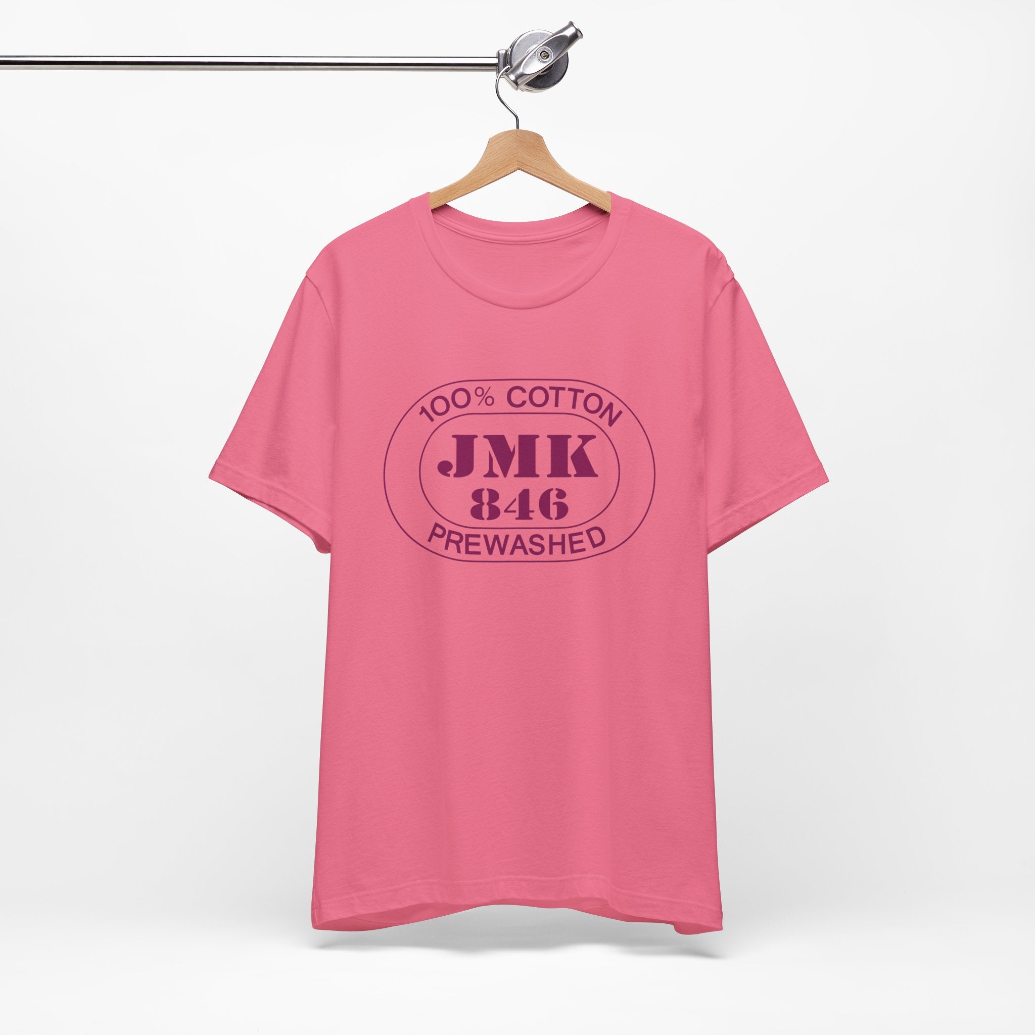 Mykonos Airport Oval tee in charity pink, alternate view