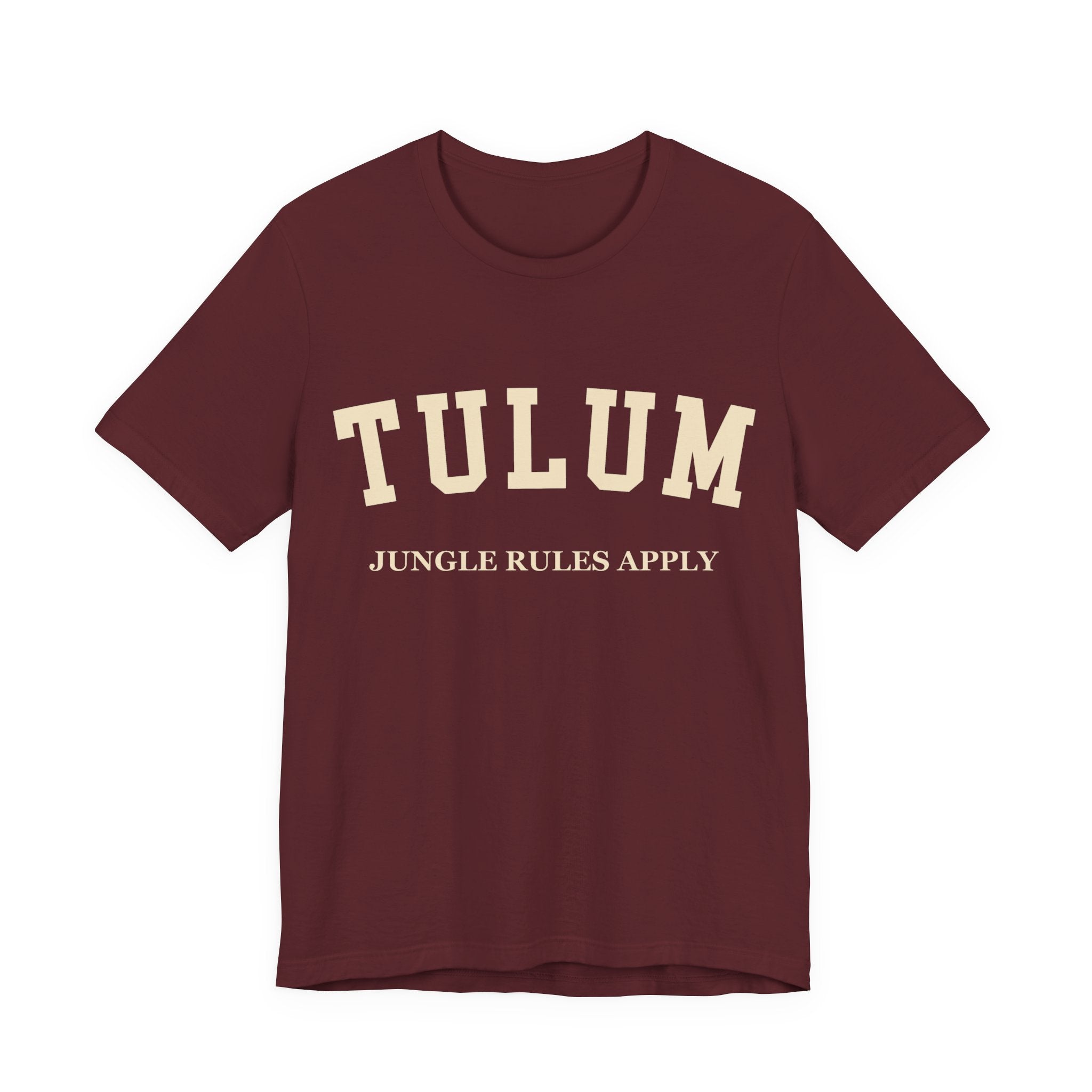 Tulum Collegiate — 100% Cotton Premium Unisex T-Shirt | BY CHARLES