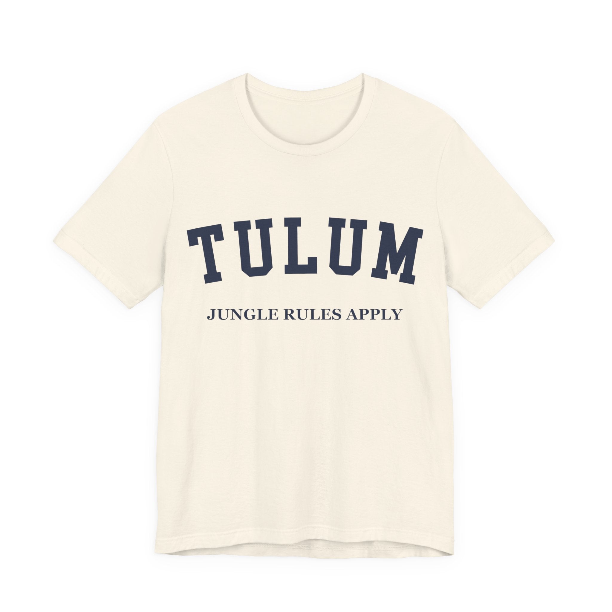 Tulum Collegiate — 100% Cotton Premium Unisex T-Shirt | BY CHARLES