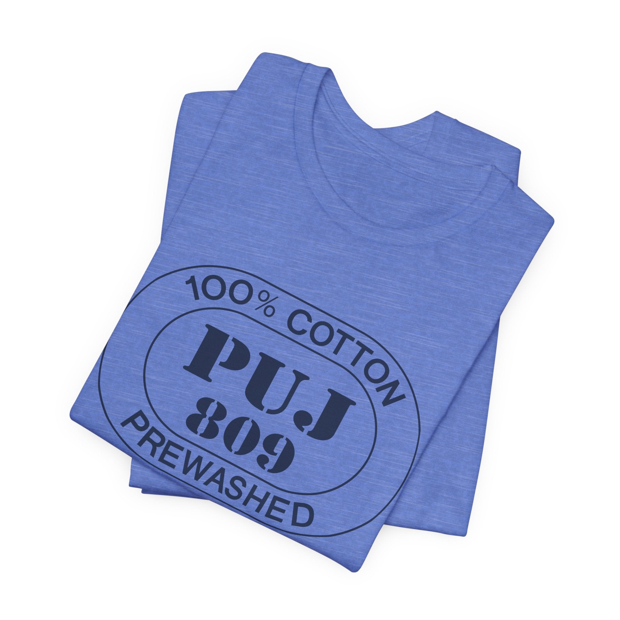 Punta Cana Airport Oval tee in heather columbia blue, alternate view